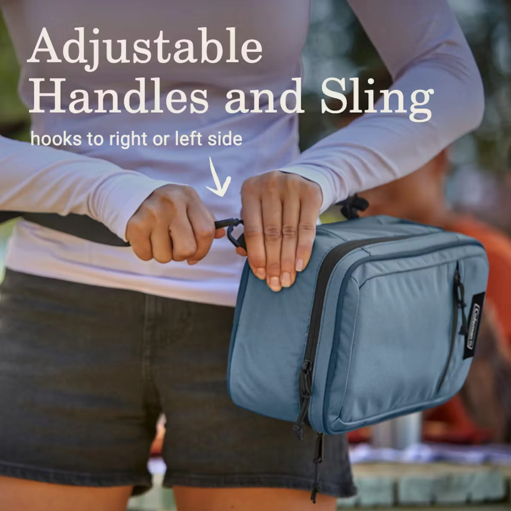 Coleman Transit 6 Can Convertible Soft Sided Cooler Sling - Blue - Image 3