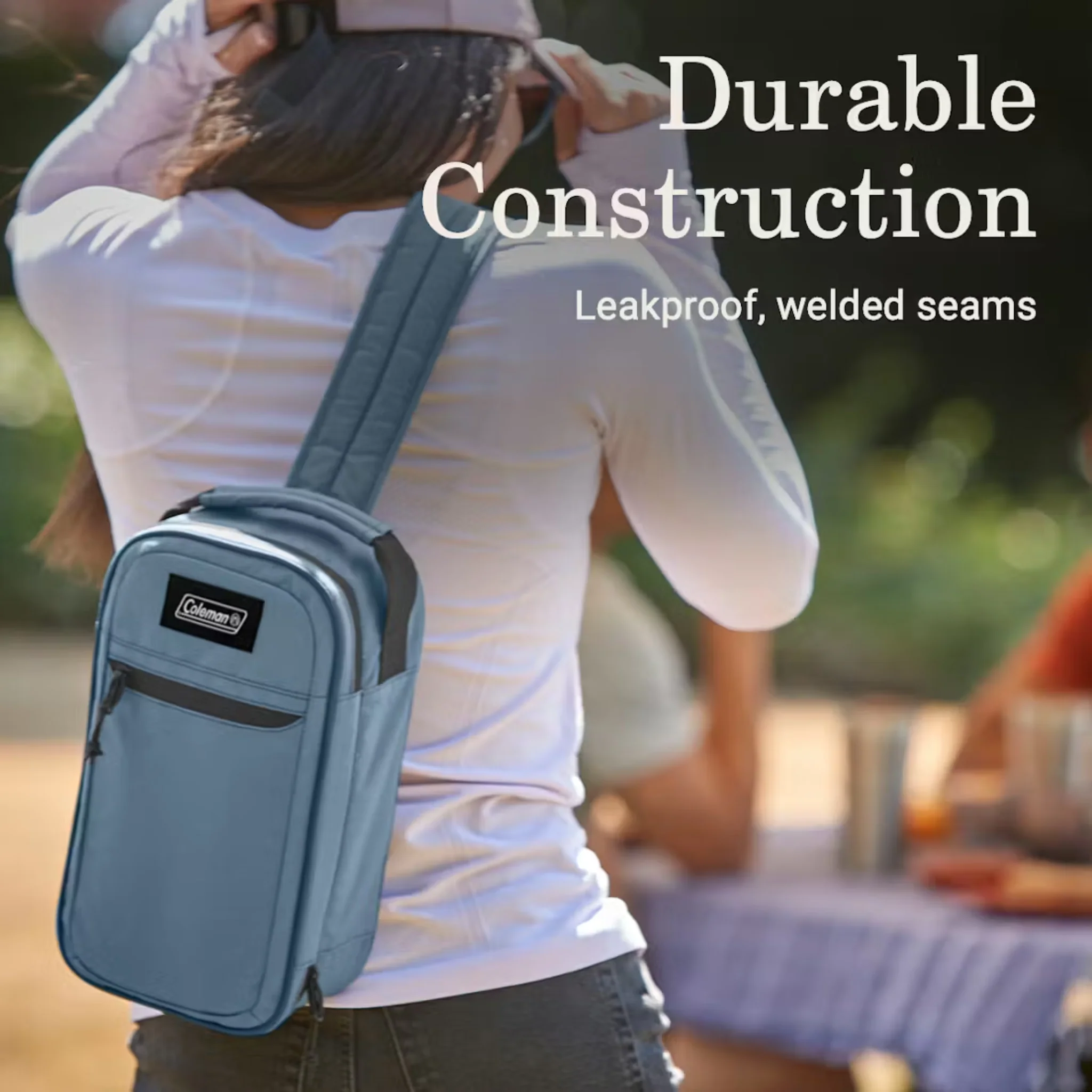 Coleman Transit 6 Can Convertible Soft Sided Cooler Sling - Blue - Image 4
