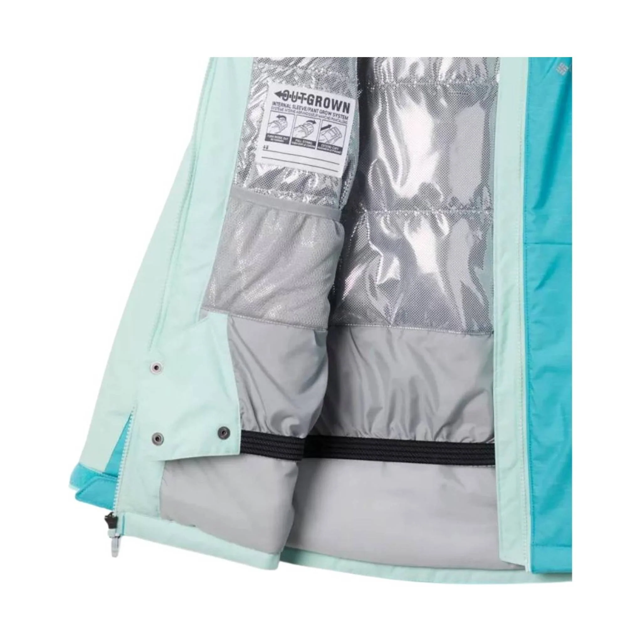 Columbia Kids' Alpine Action II Jacket - Geyser Heather/Sea Ice - Image 3
