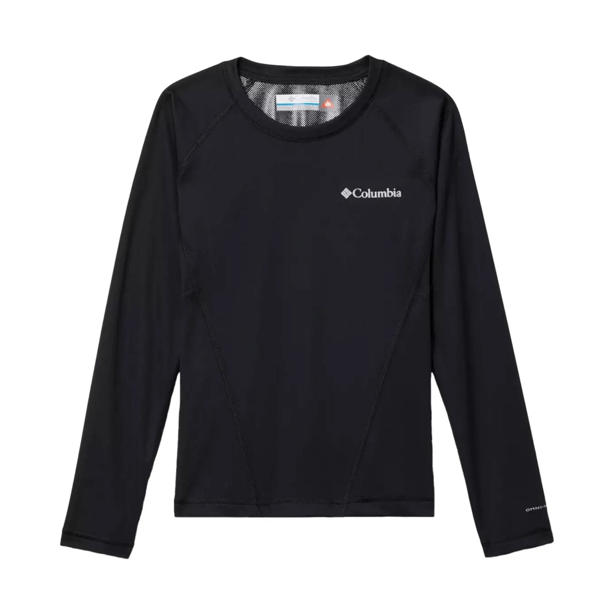 Columbia Kids' Midweight Baselayer Long Sleeve Crew - Black