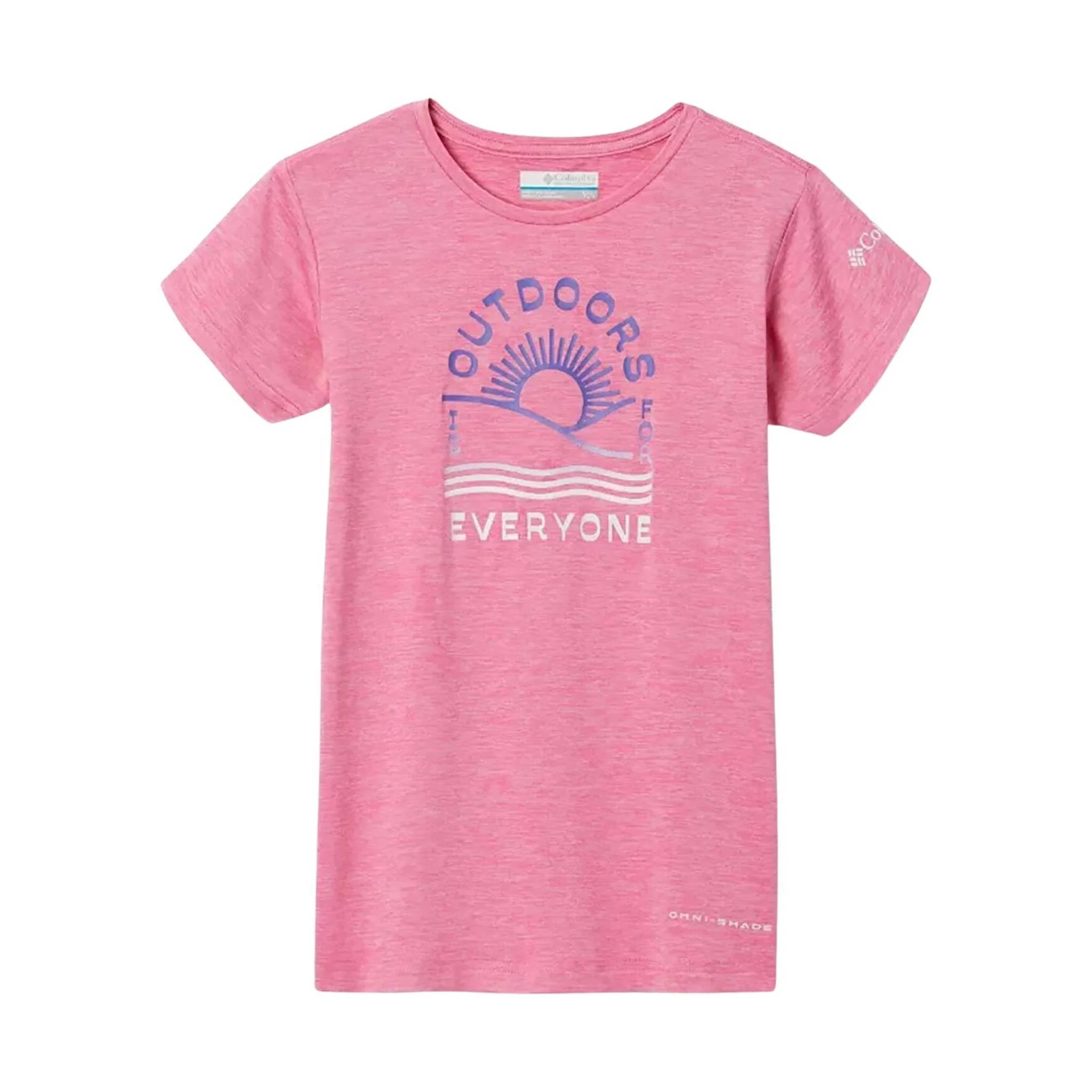 Columbia Kids' Mission Peak Short Sleeve Graphic Top - Wild Geranium Heather
