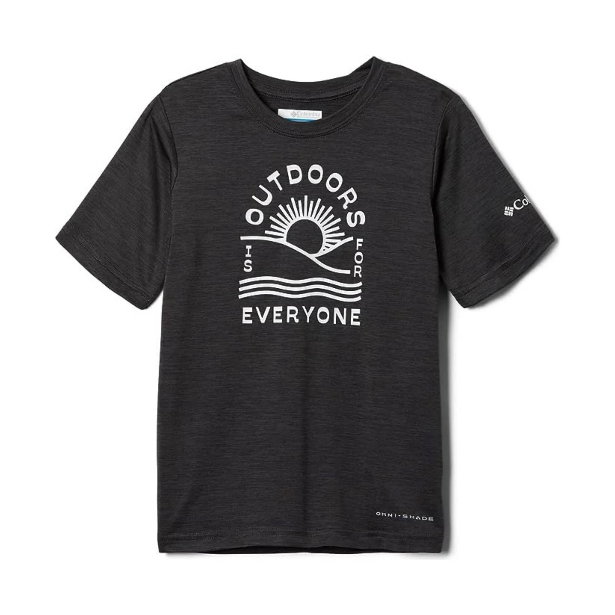 Columbia Kids' Mount Echo Short Sleeve Graphic Top - Shark Heather