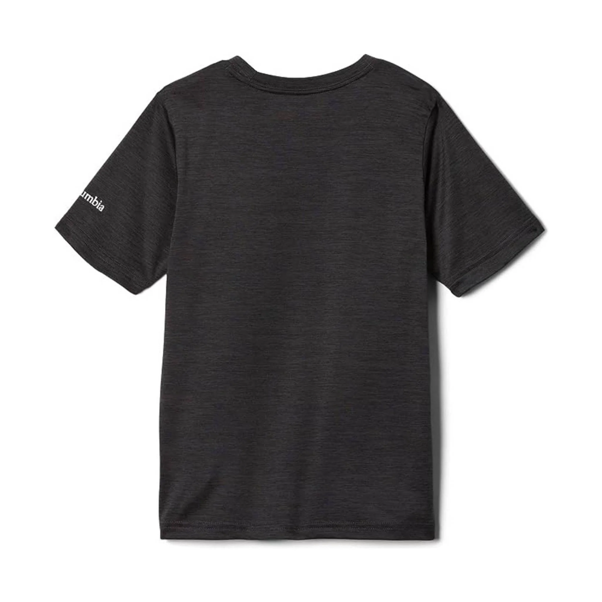 Columbia Kids' Mount Echo Short Sleeve Graphic Top - Shark Heather - Image 2