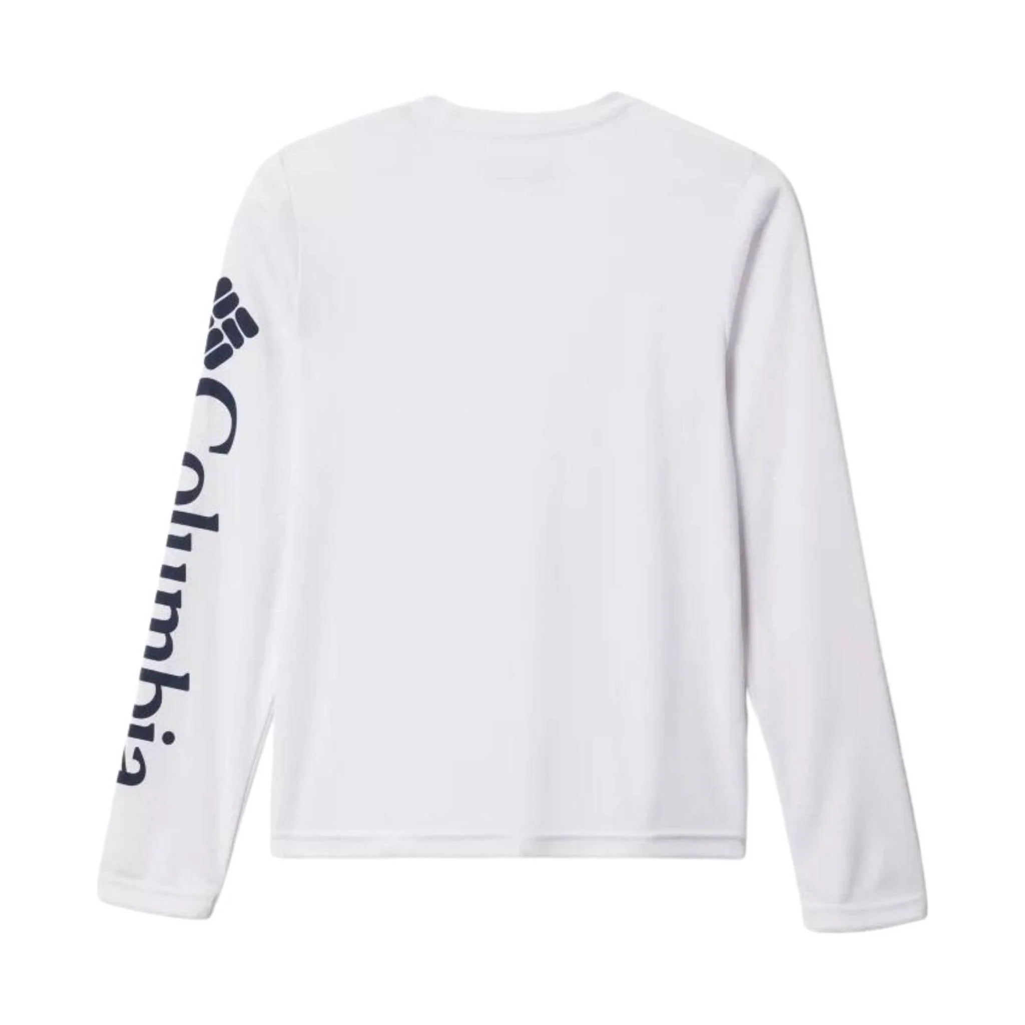 Columbia Kids' PFG Terminal Tackle Long Sleeve Tee - White/Navy - Image 2