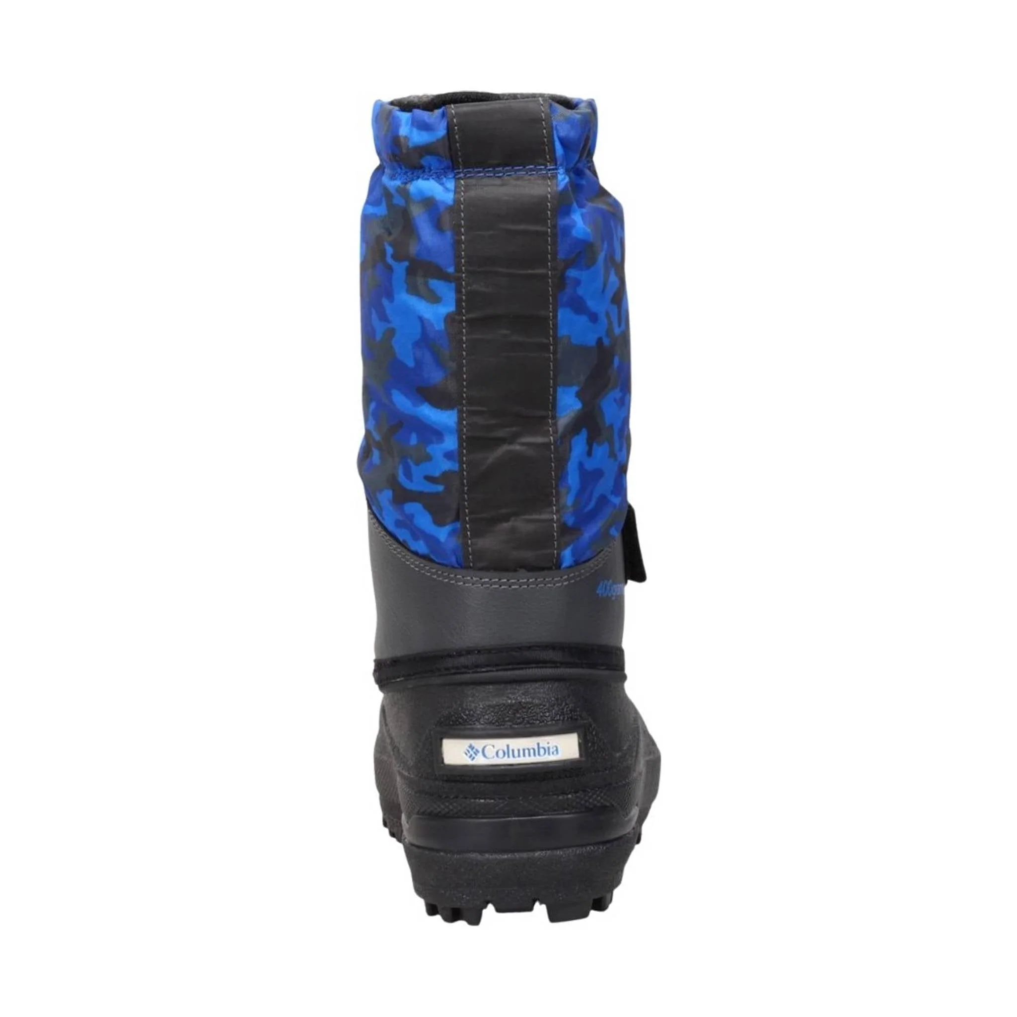 Columbia Kids' Powderbug Forty Print Winter Boots - Blue/Orange - Image 4