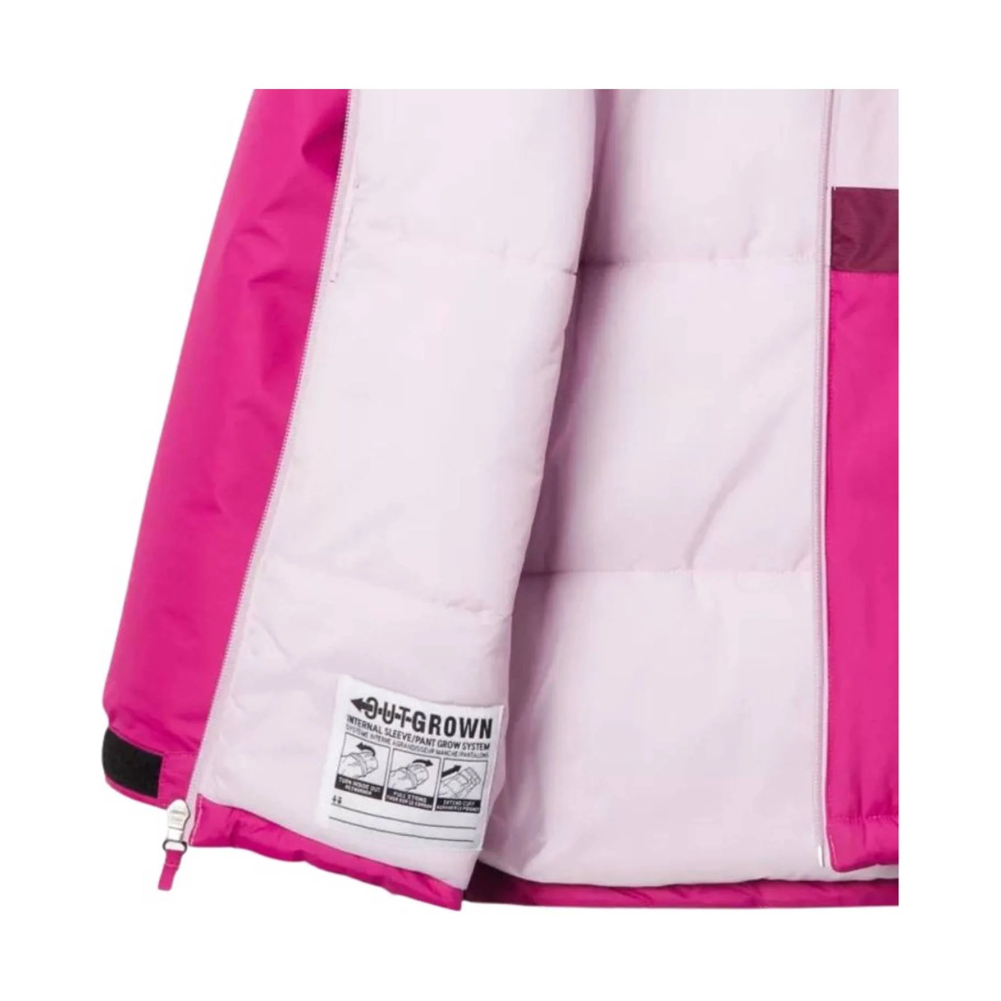 Columbia Kids' Valley Runner Jacket - Wild Fuchsia/Aura/Marionberry - Image 3