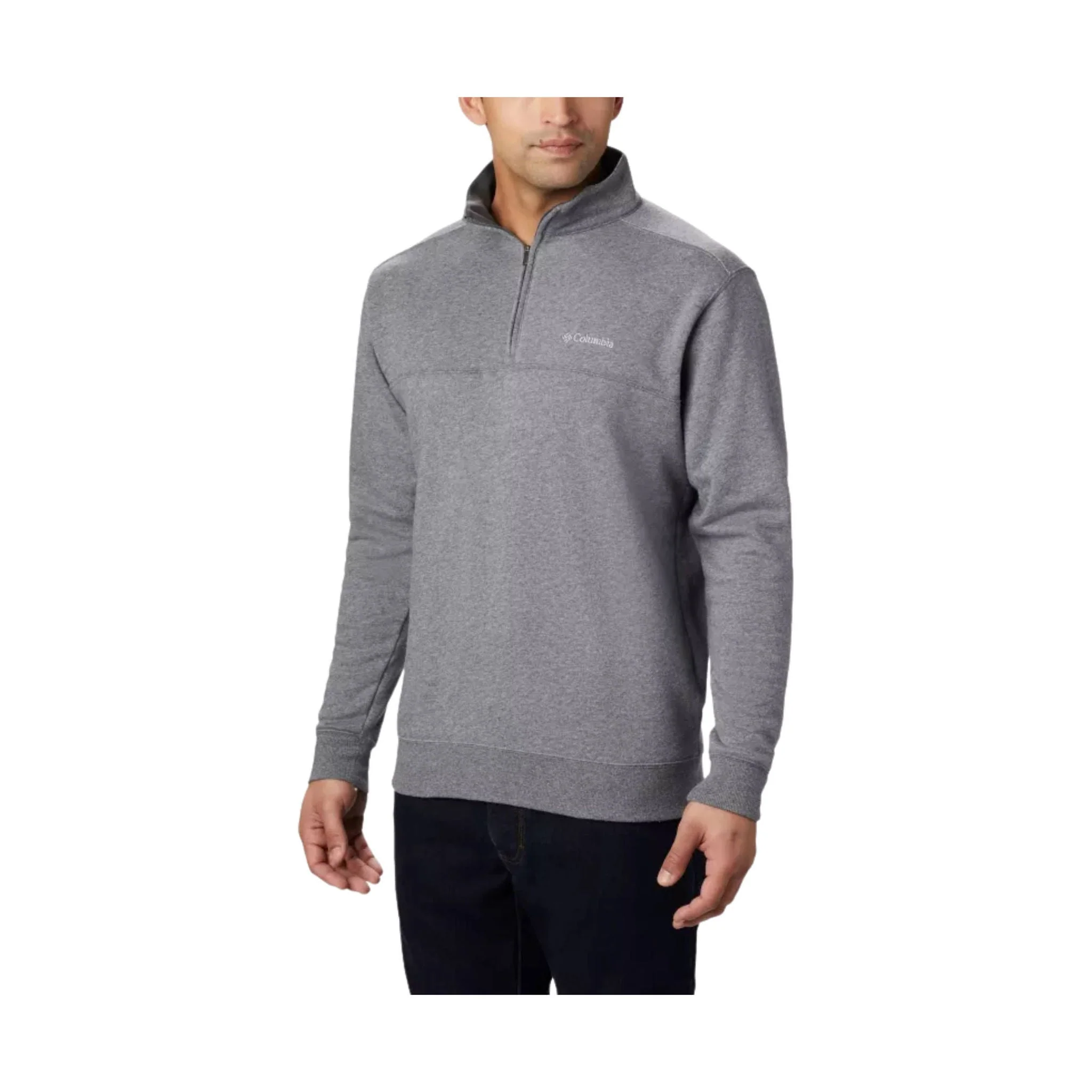 Columbia Men's Hart Mountain II Half Zip Sweatshirt - Charcoal Heather