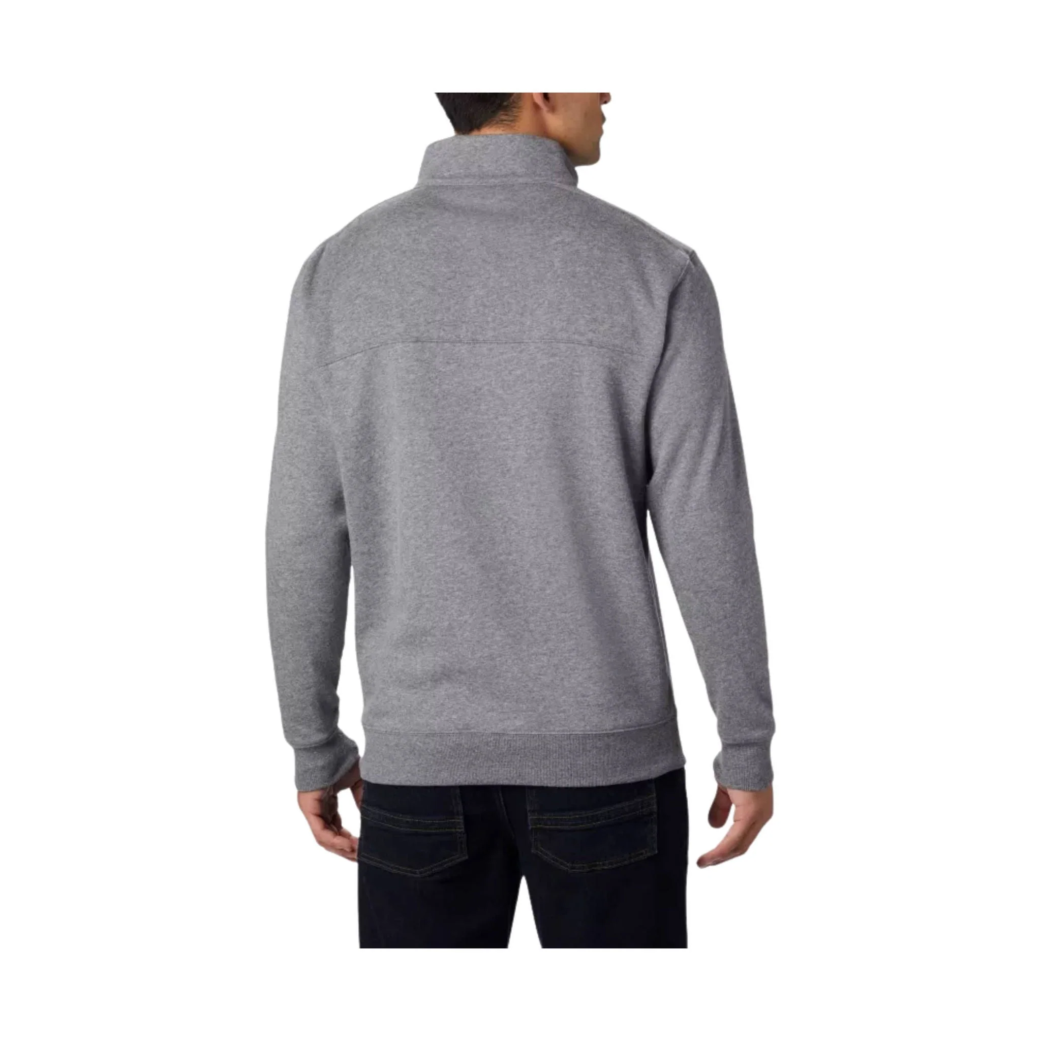 Columbia Men's Hart Mountain II Half Zip Sweatshirt - Charcoal Heather - Image 2