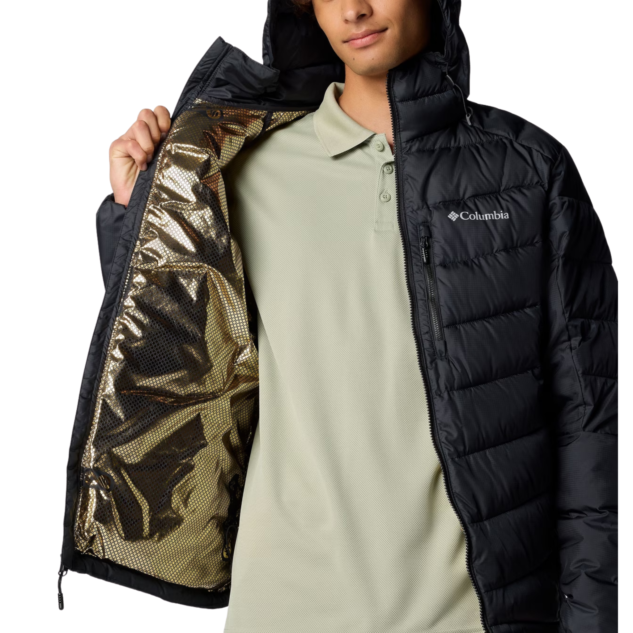 Columbia Men's Labyrinth Loop II Hooded Jacket - Black - Image 2