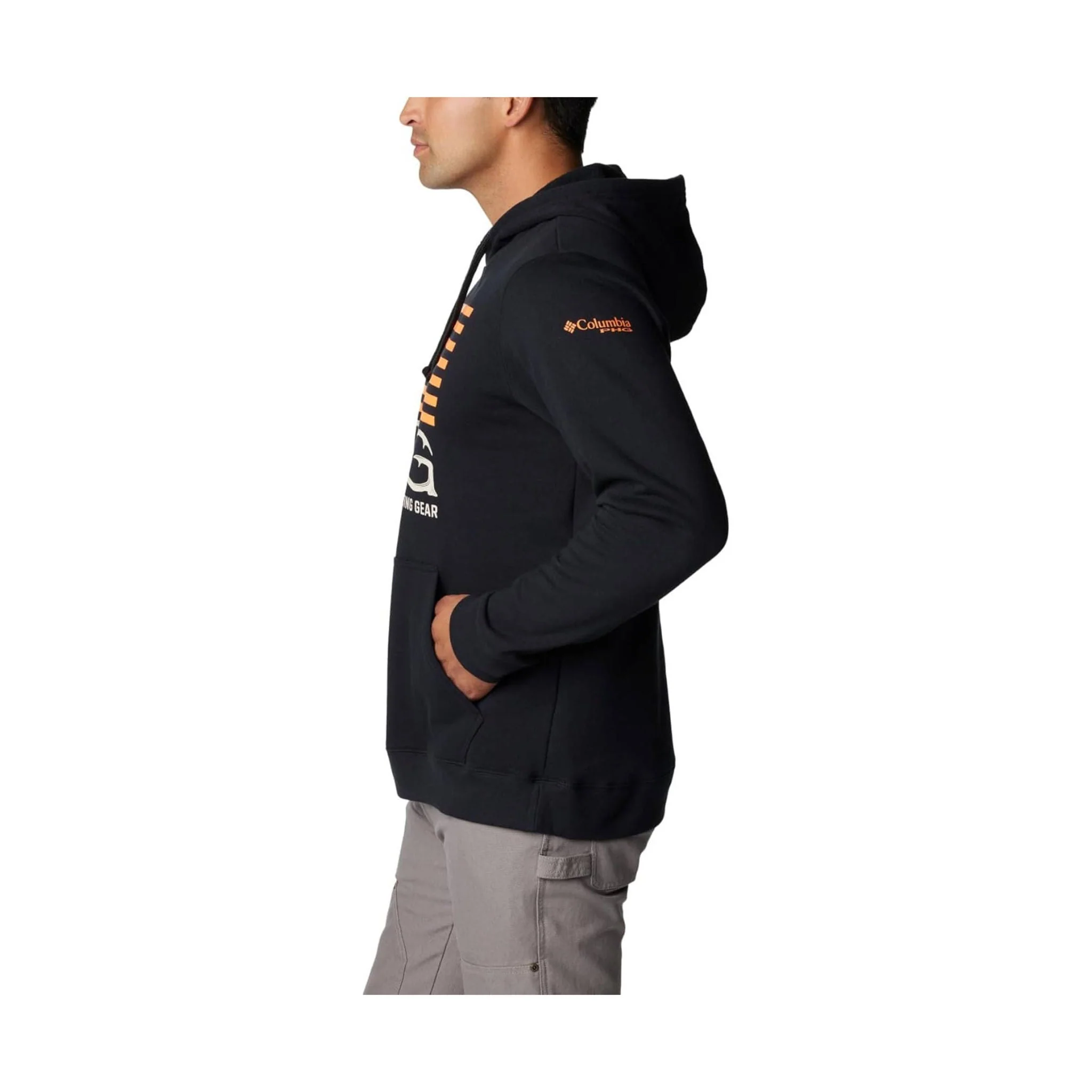 Columbia Men's PHG Hunt Star Hoodie - Black/Blaze - Image 2