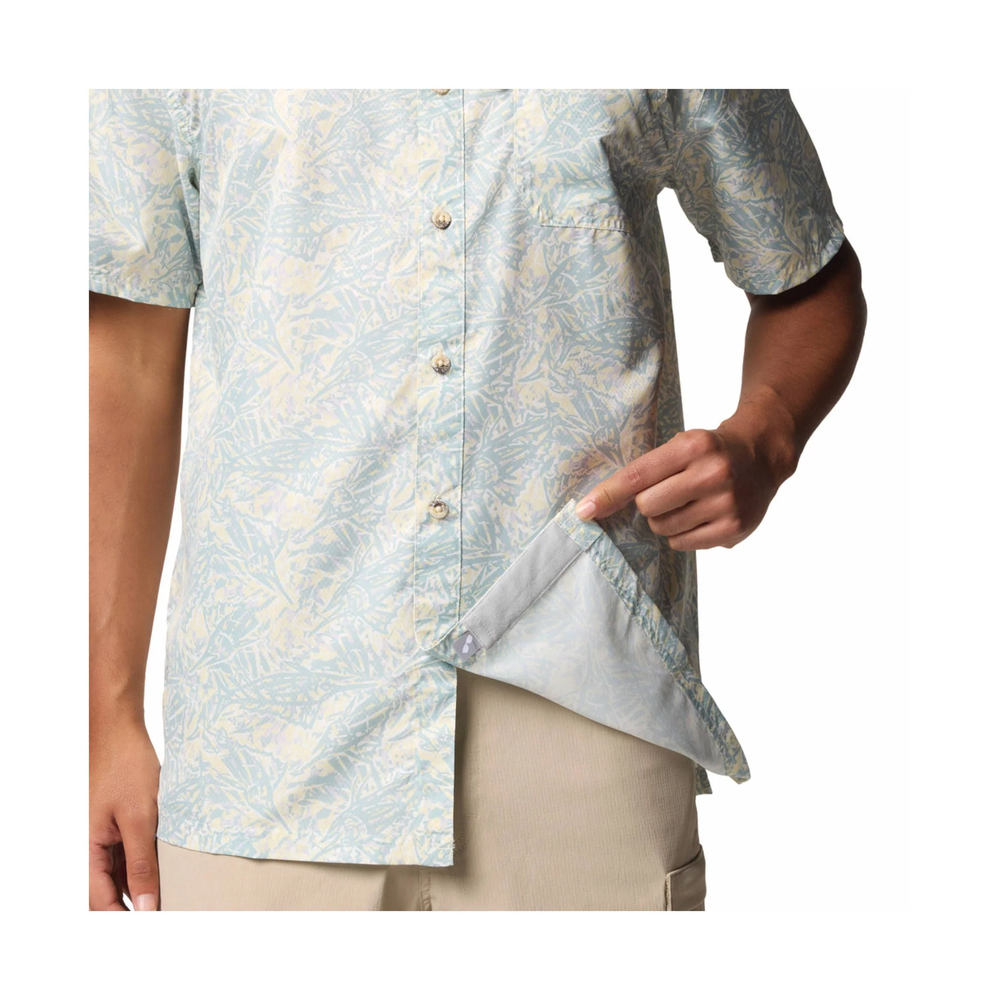 Columbia Men's Super Slack Tide Camp Shirt - Lemon Wash - Image 4