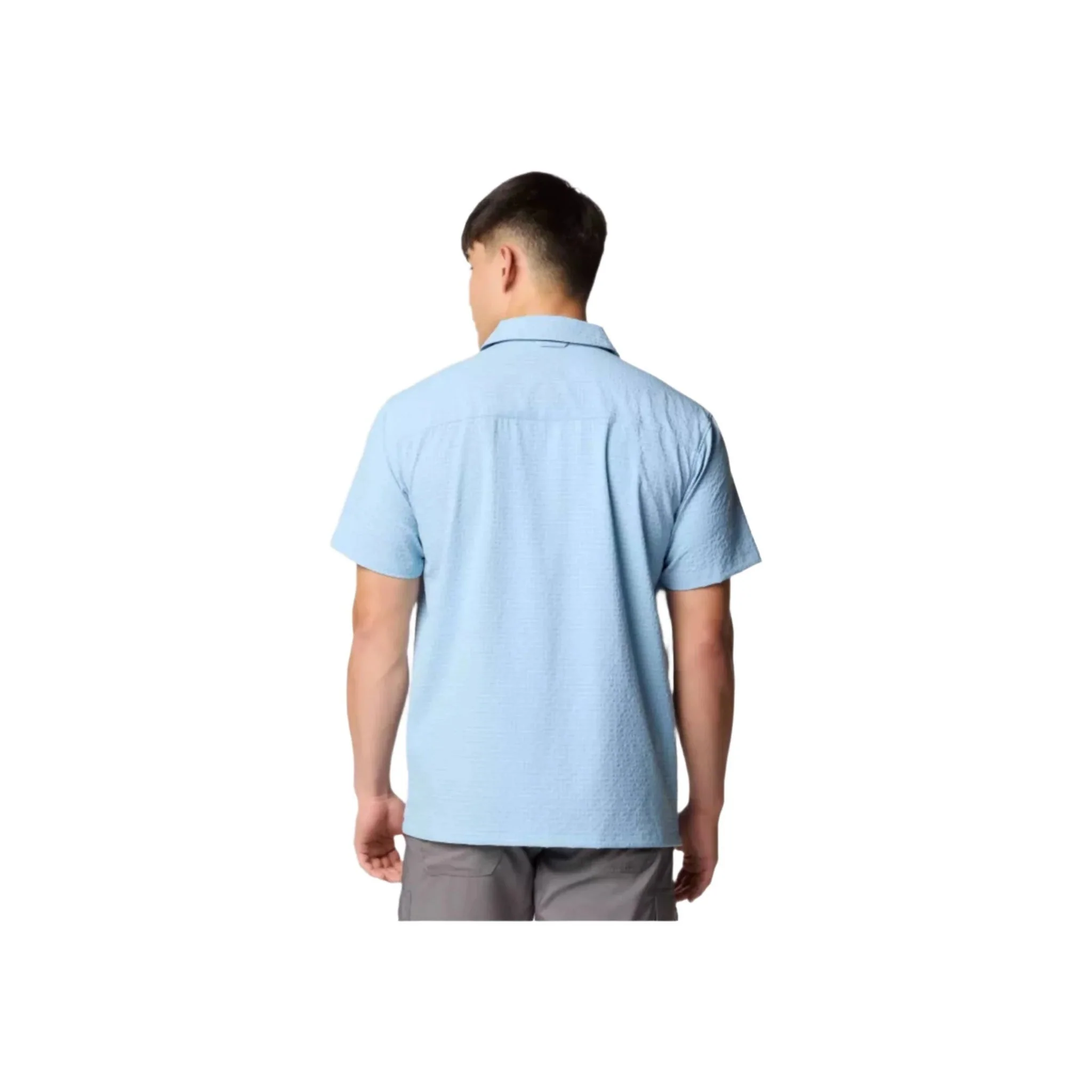 Columbia Men's Utilizer Short Sleeve Camp Shirt - Ripple Blue - Image 3