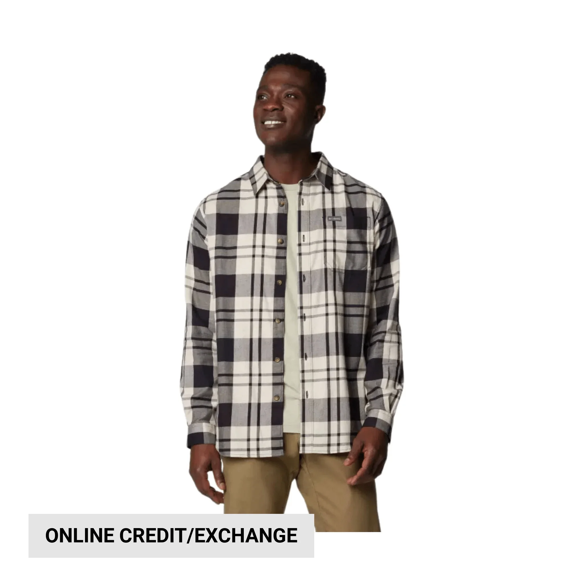 Columbia Men's Vapor Ridge III Long Sleeve Shirt - Black Rivercrossing Plaid