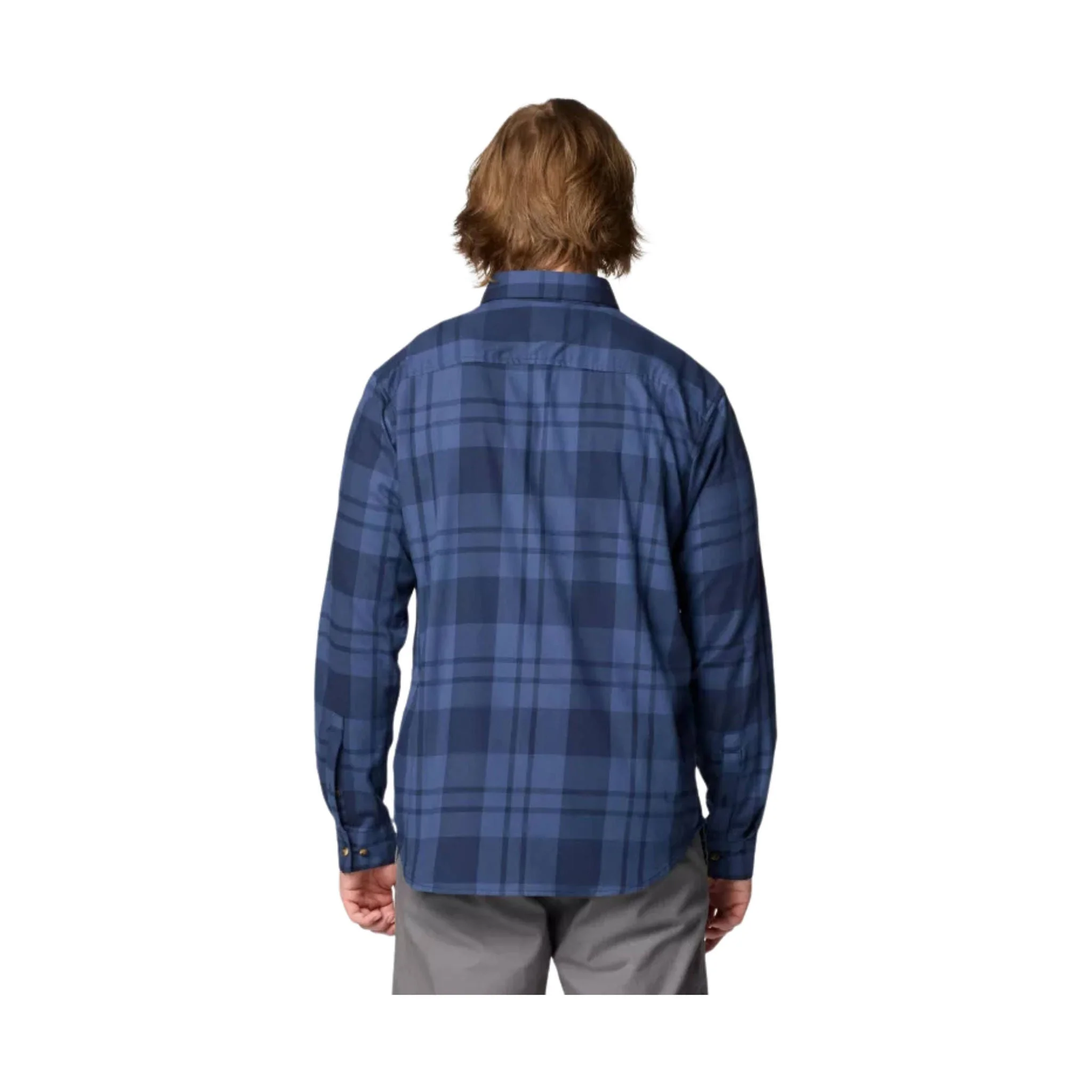Columbia Men's Vapor Ridge III Long Sleeve Shirt - Collegiate Navy Rivercrossing Plaid - Image 2
