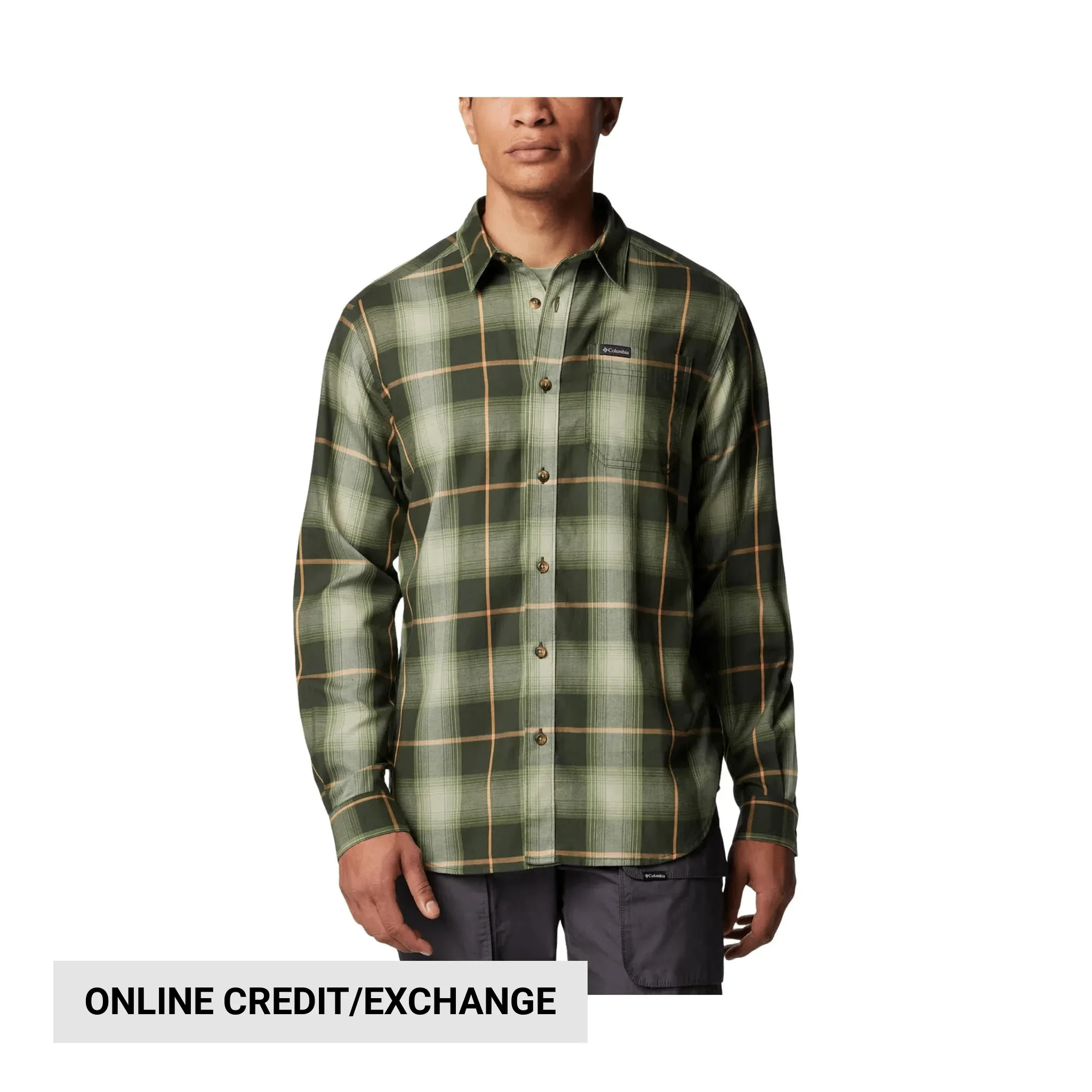 Columbia Men's Vapor Ridge III Long Sleeve Shirt - Greenscape Tart