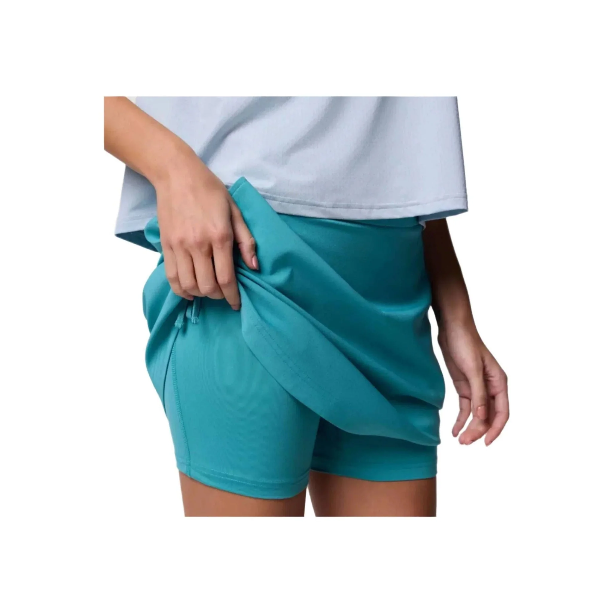 Columbia Women's All Seasons Ruched Skort - Teal - Image 5