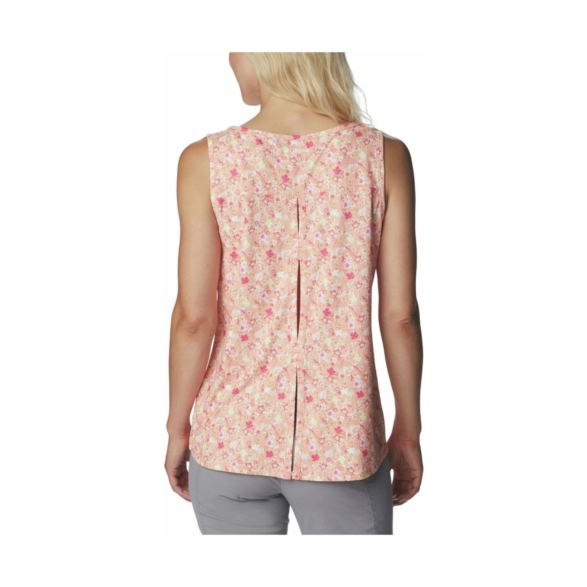 Columbia Women's Chill River Tank - Peach/Mini Hibiscus - Image 3