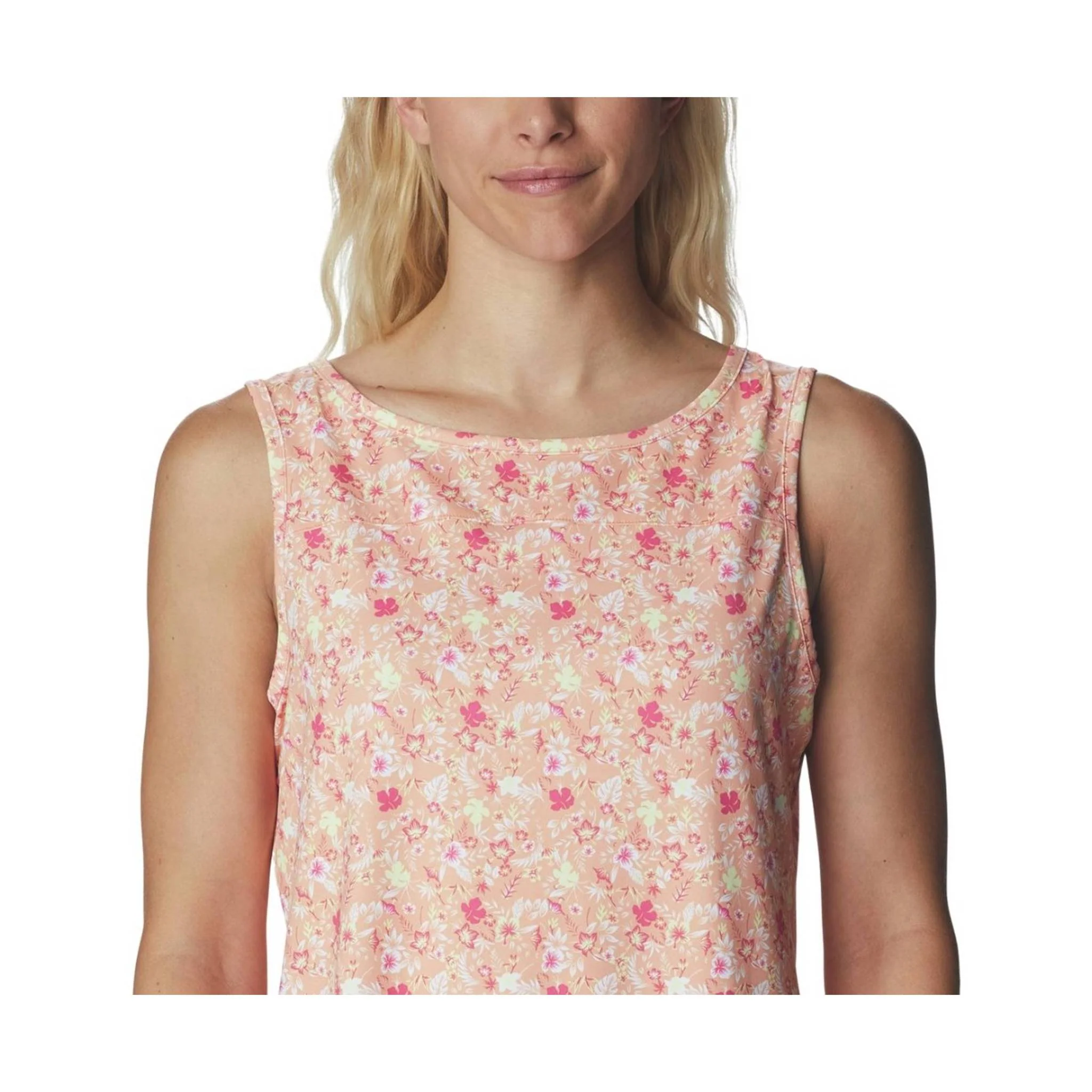 Columbia Women's Chill River Tank - Peach/Mini Hibiscus - Image 4