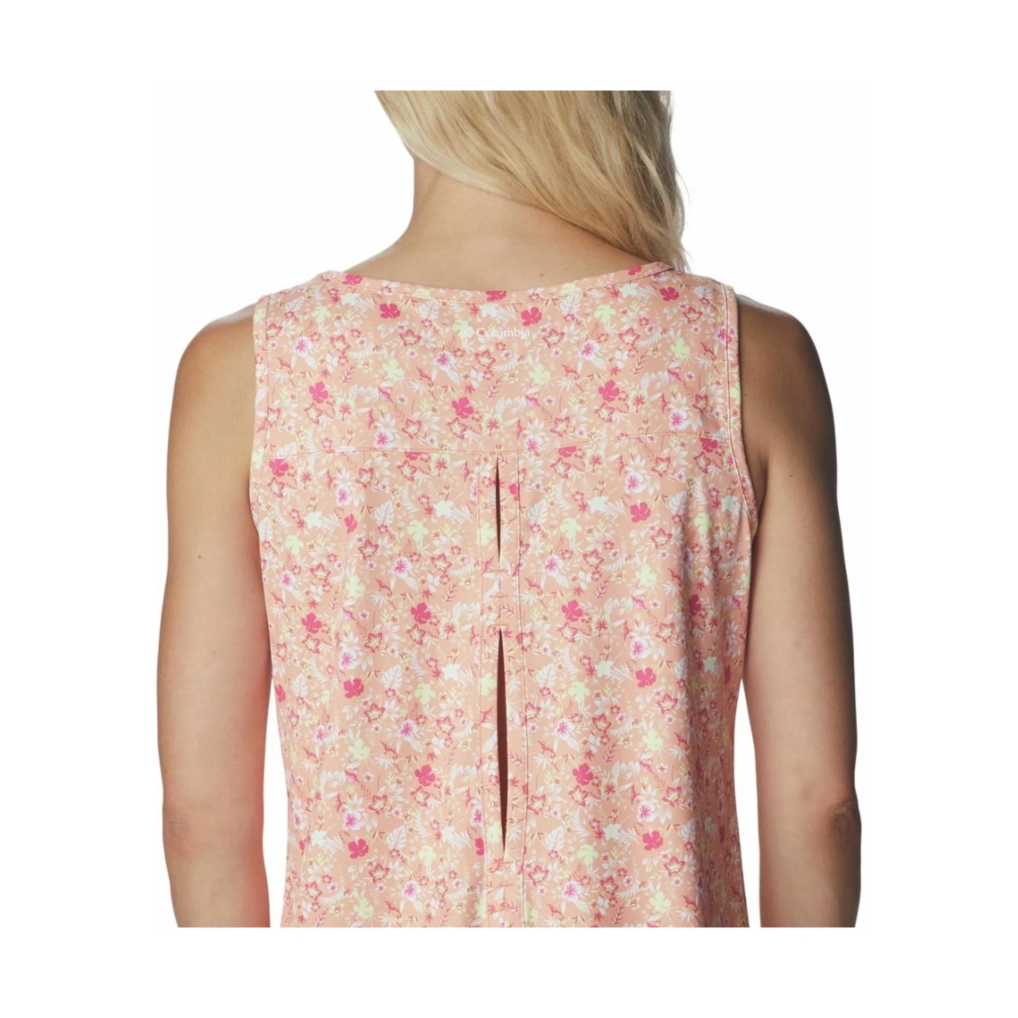 Columbia Women's Chill River Tank - Peach/Mini Hibiscus - Image 5