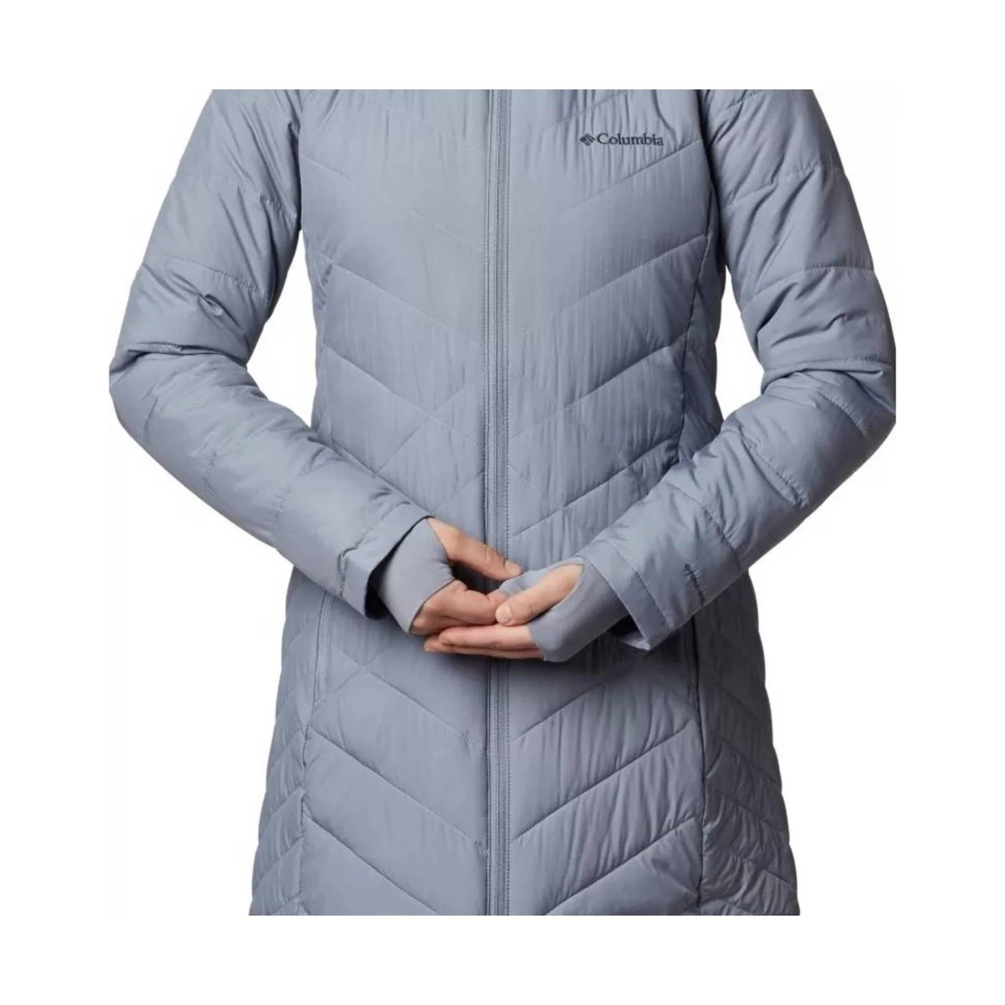 Columbia Women's Heavenly Long Hooded Jacket - Tradewinds Grey - Image 6