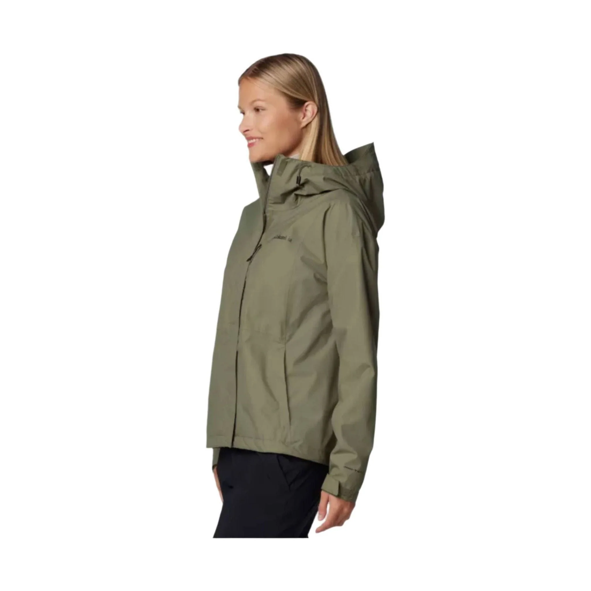Columbia Women's Hikebound II Rain Jacket - Stone Green - Image 2