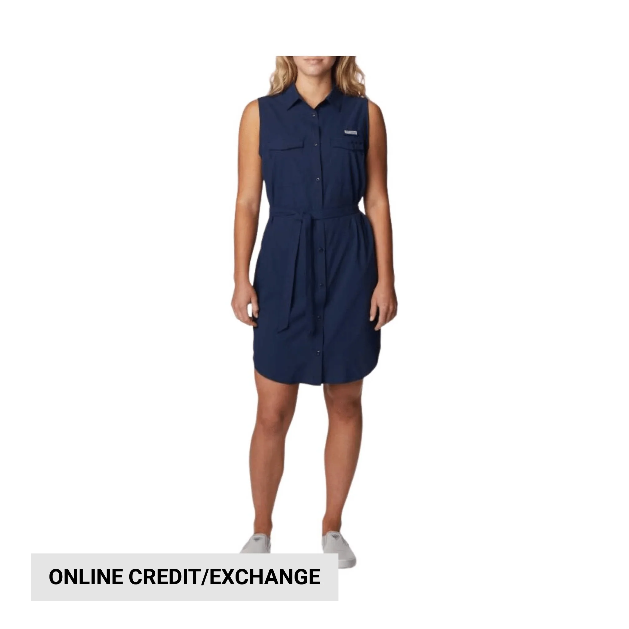 Columbia Women's PFG Sun Drifter Woven Dress II - Collegiate Navy