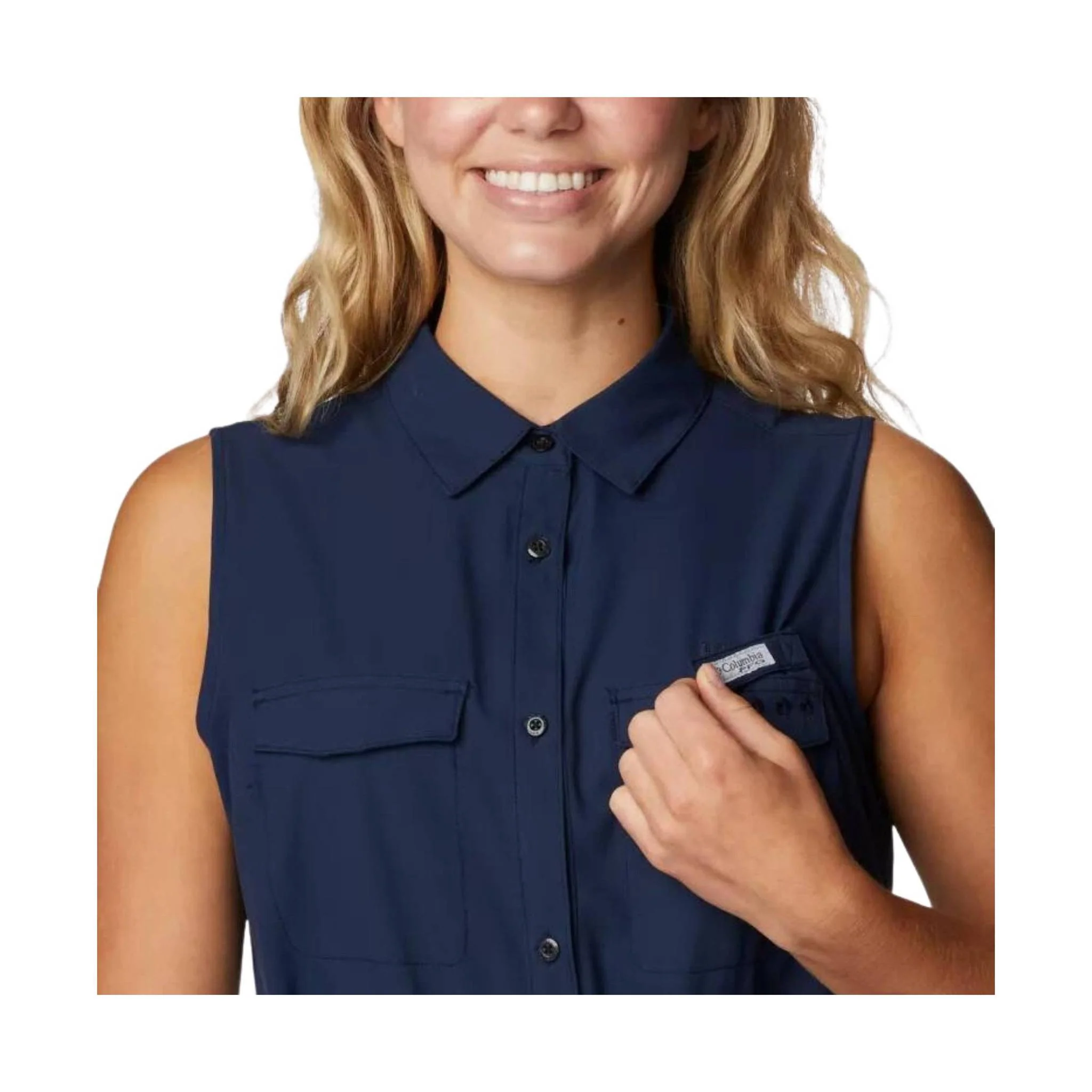Columbia Women's PFG Sun Drifter Woven Dress II - Collegiate Navy - Image 4