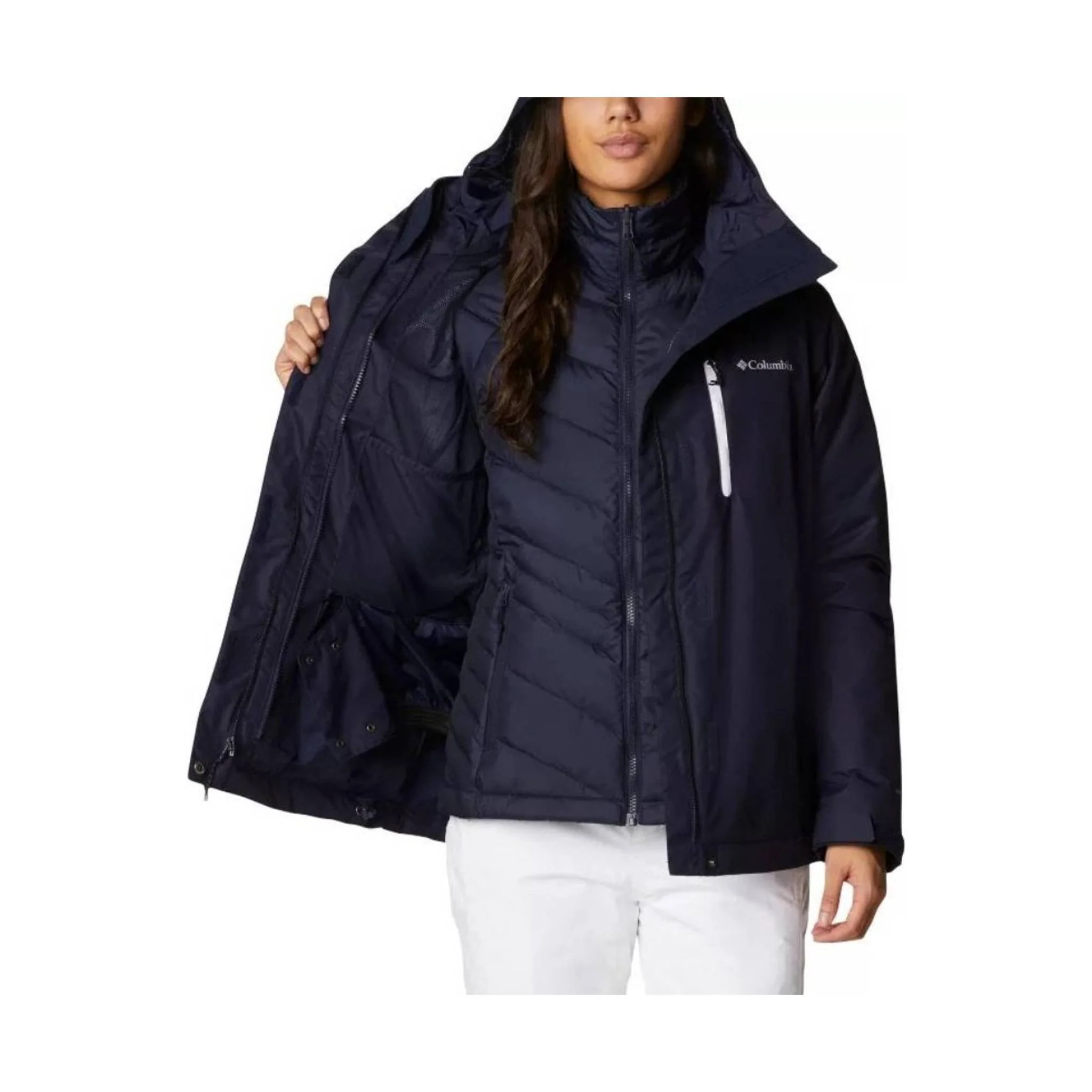 Columbia Women's Whirlibird IV Interchange Jacket - Dark Nocturnal - Image 6