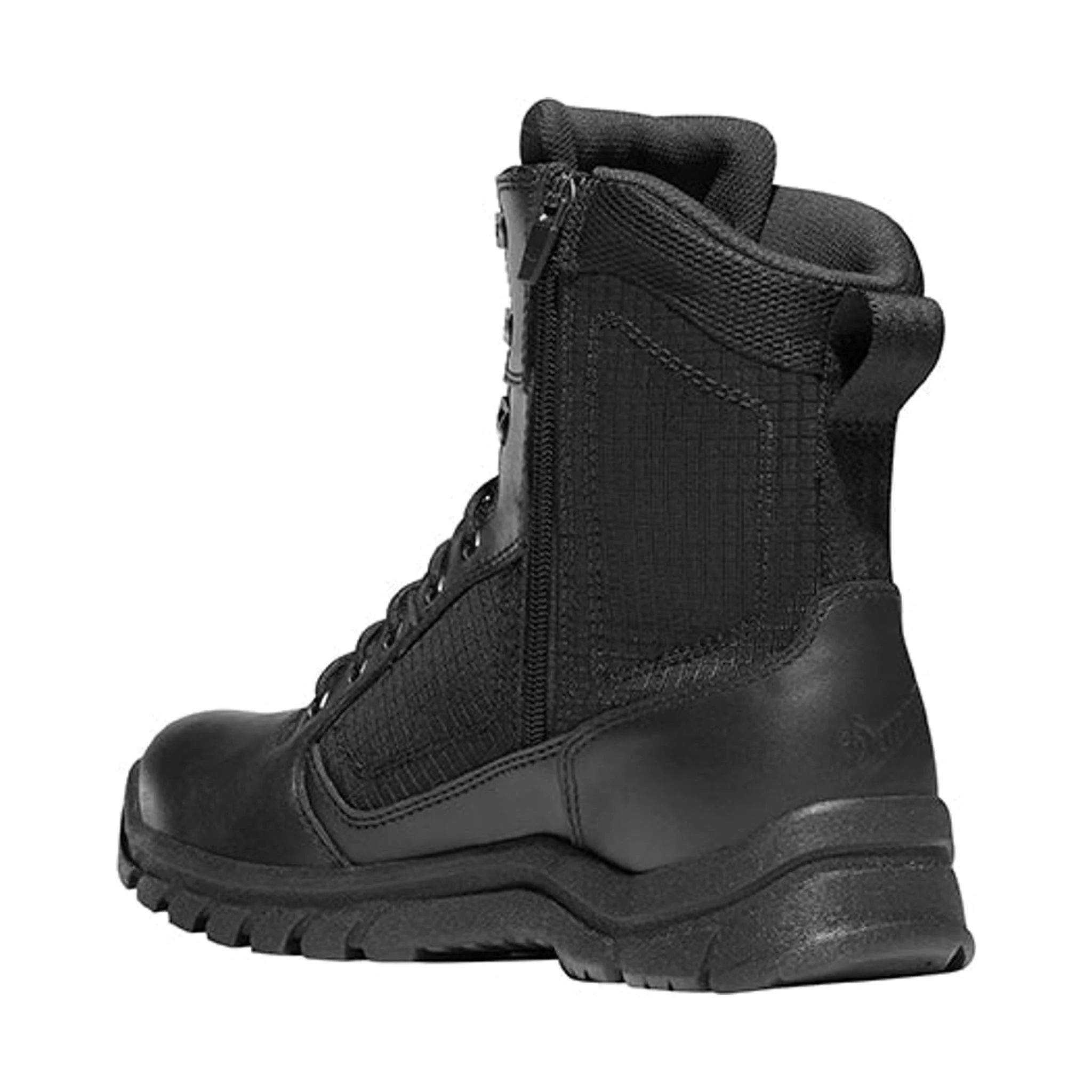 Danner Men's 8 Inch Lookout Side-Zip Boot Plain Toe Work Boots - Black - Image 3