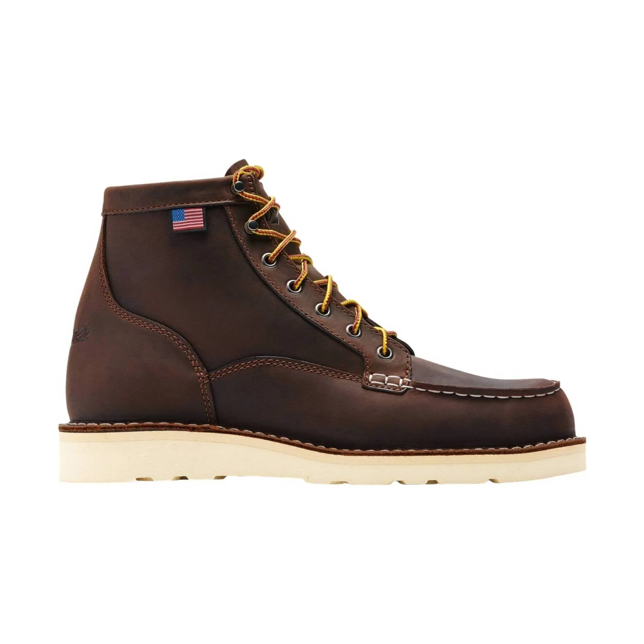 Danner Men's Bull Run 6 Inch Moc Toe Work Boot - Brown - Image 2