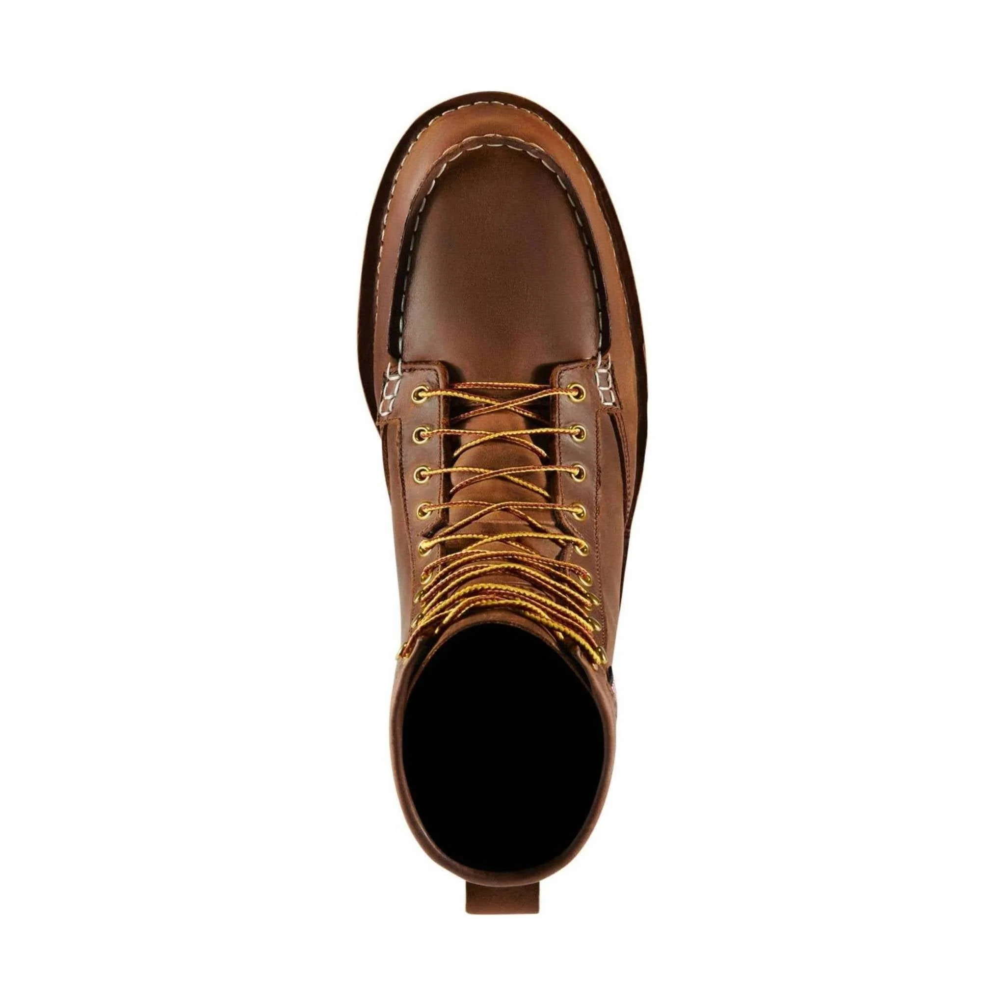 Danner Men's Bull Run 8 Inch Moc Soft Toe Work Boot - Tobacco - Image 4