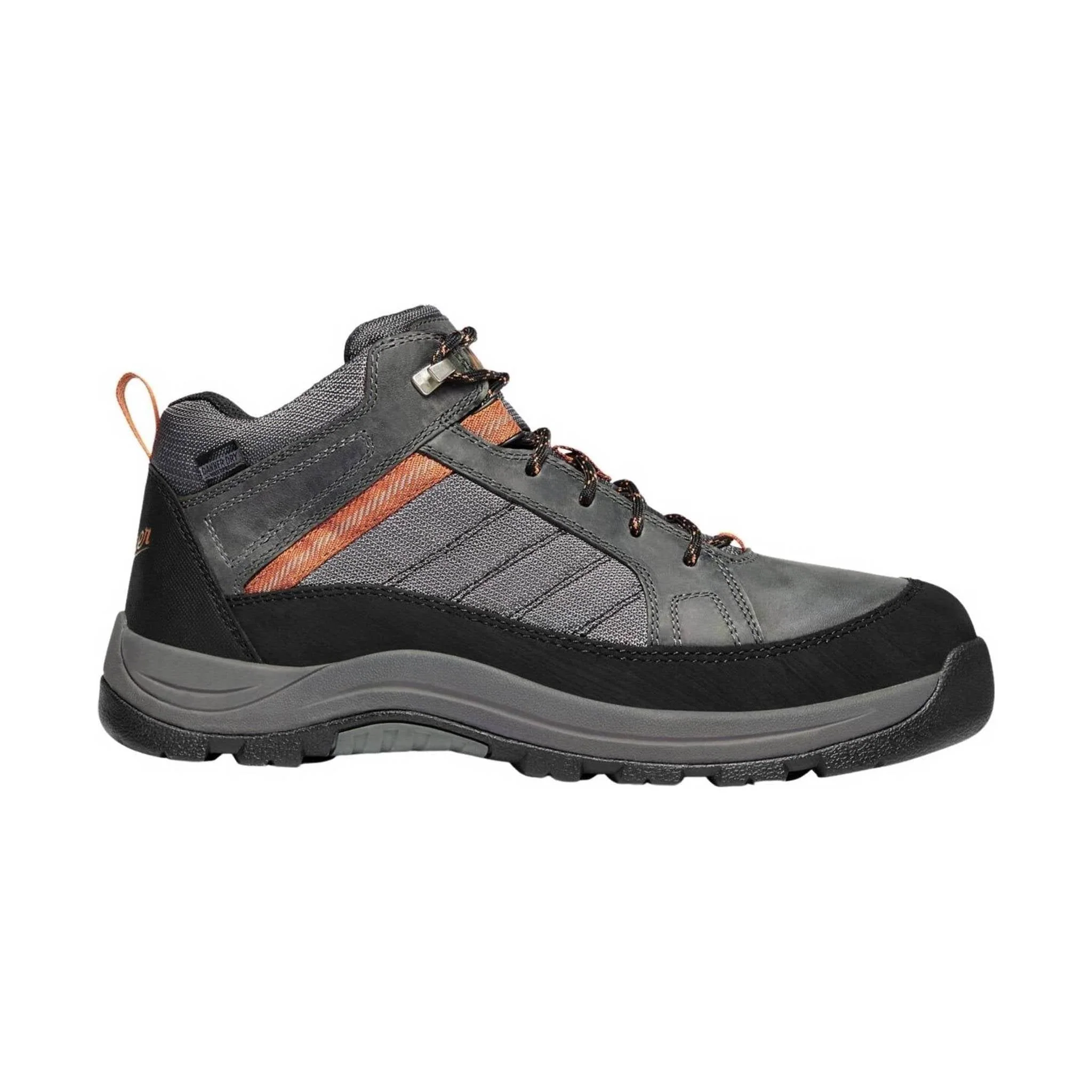 Danner Men's Riverside 4.5 Inch Work Shoe - Gray/Orange - Image 2