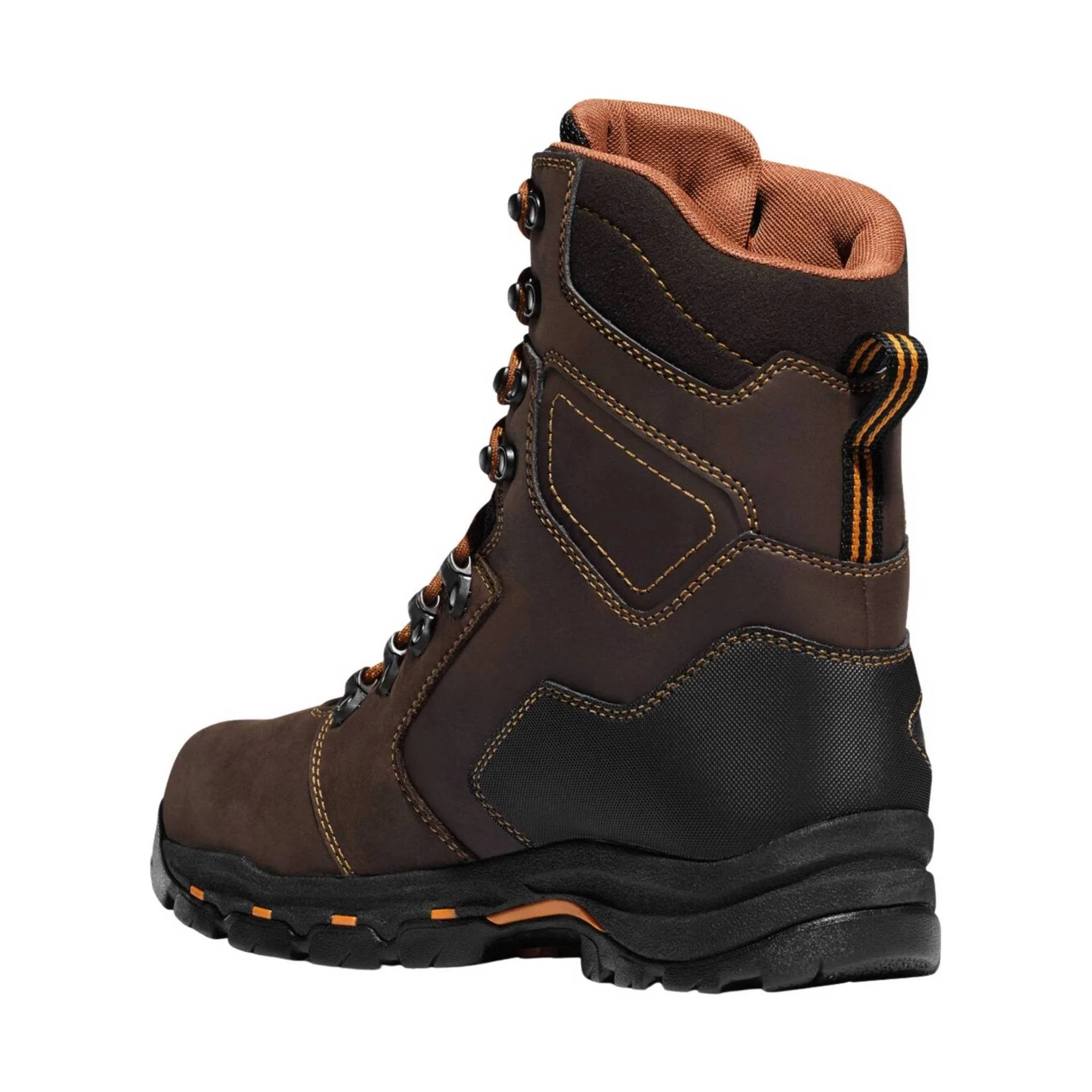 Danner Men's Vicious 8 Inch Composite Toe Work Boots - Brown Leather - Image 3
