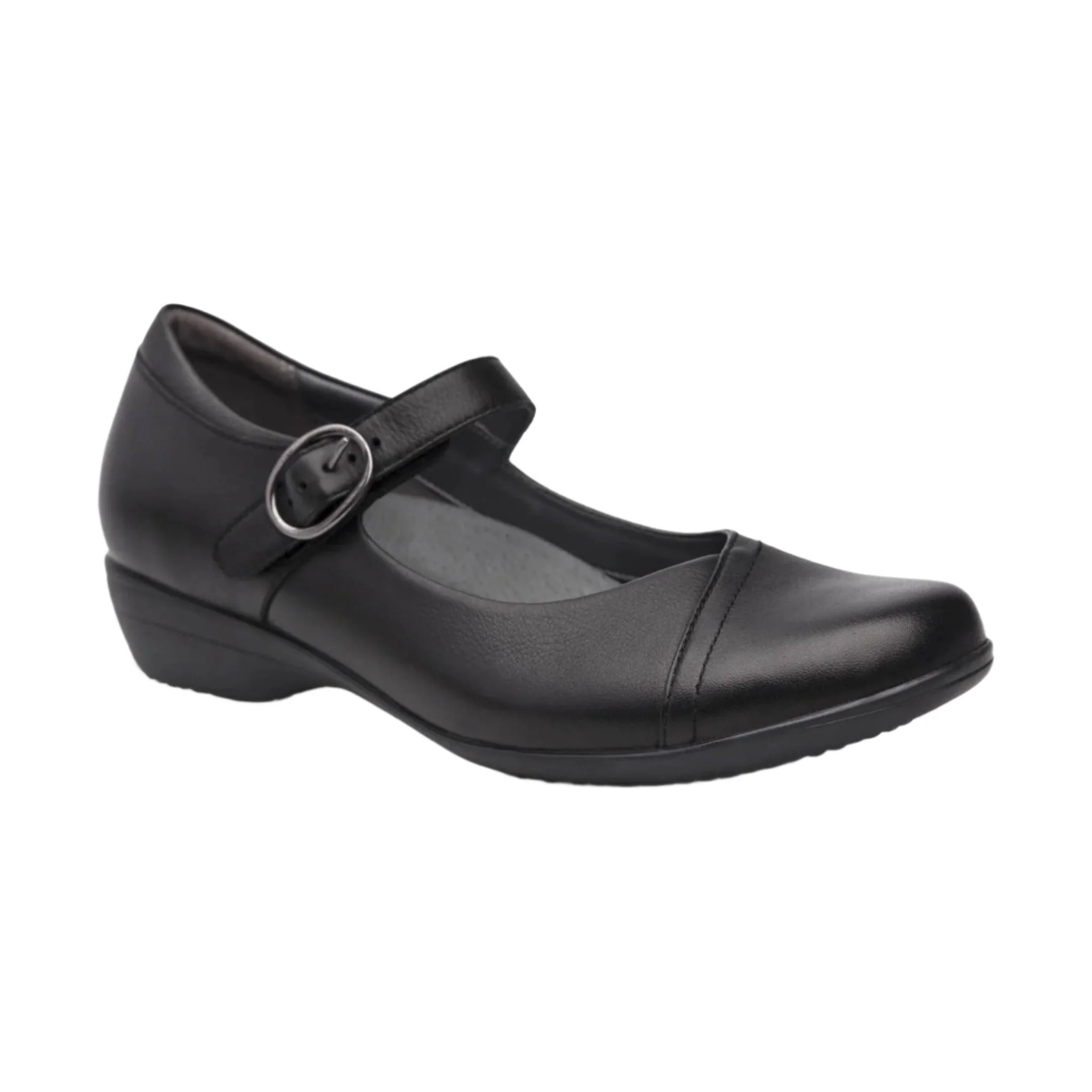 Dansko Women's Fawna Shoes - Black Milled Nappa - Image 2