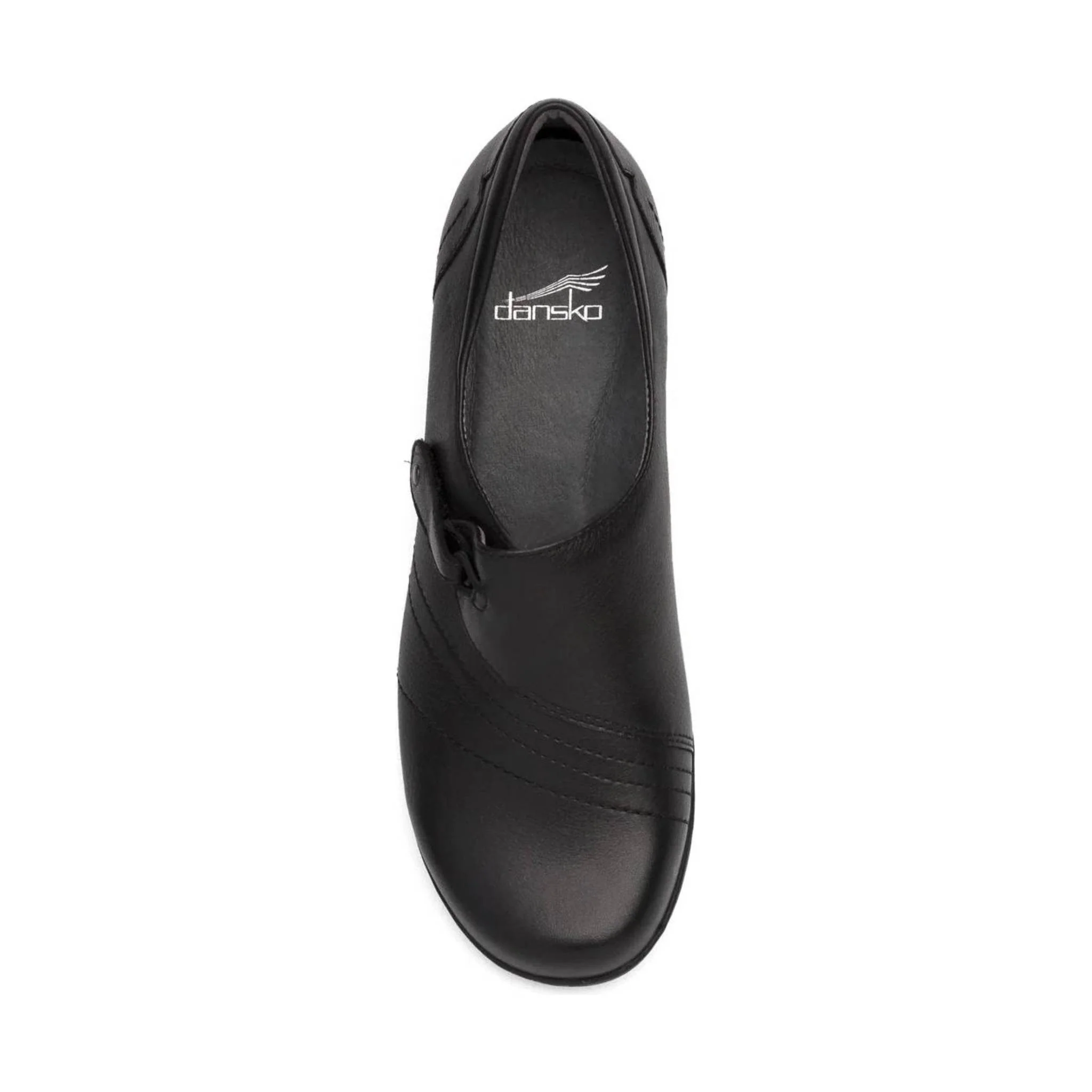 Dansko Women's Franny Wide Shoe - Black Milled Nappa - Image 5