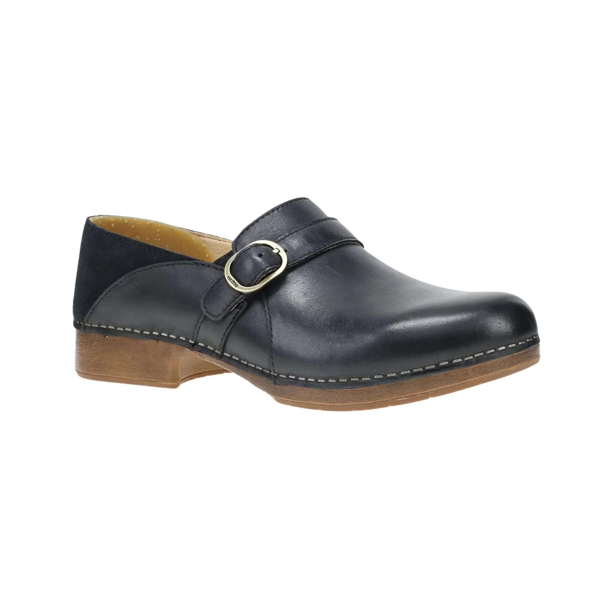 Dansko Women's Margaret - Black Burnished Calf Clog