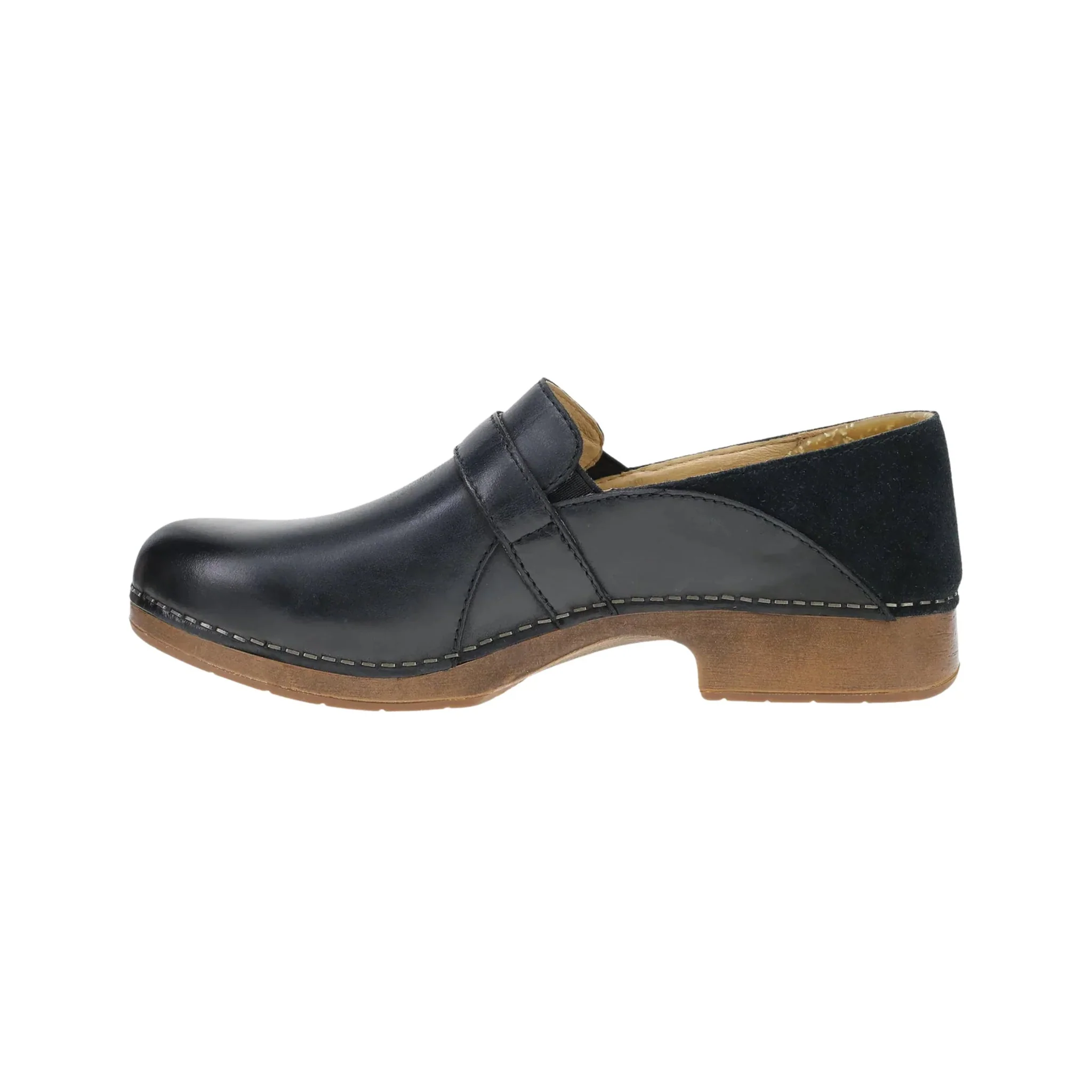 Dansko Women's Margaret - Black Burnished Calf Clog - Image 2