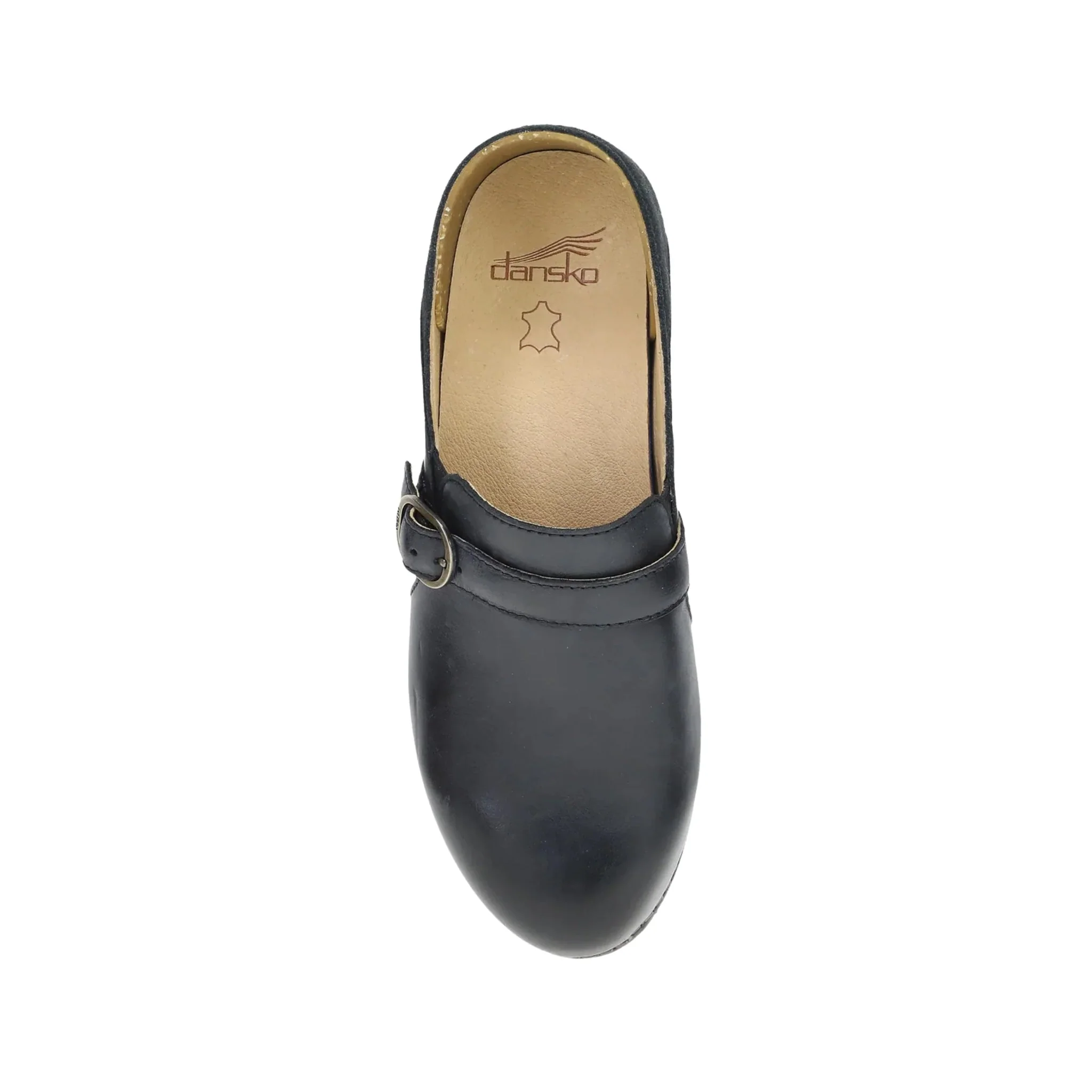 Dansko Women's Margaret - Black Burnished Calf Clog - Image 5