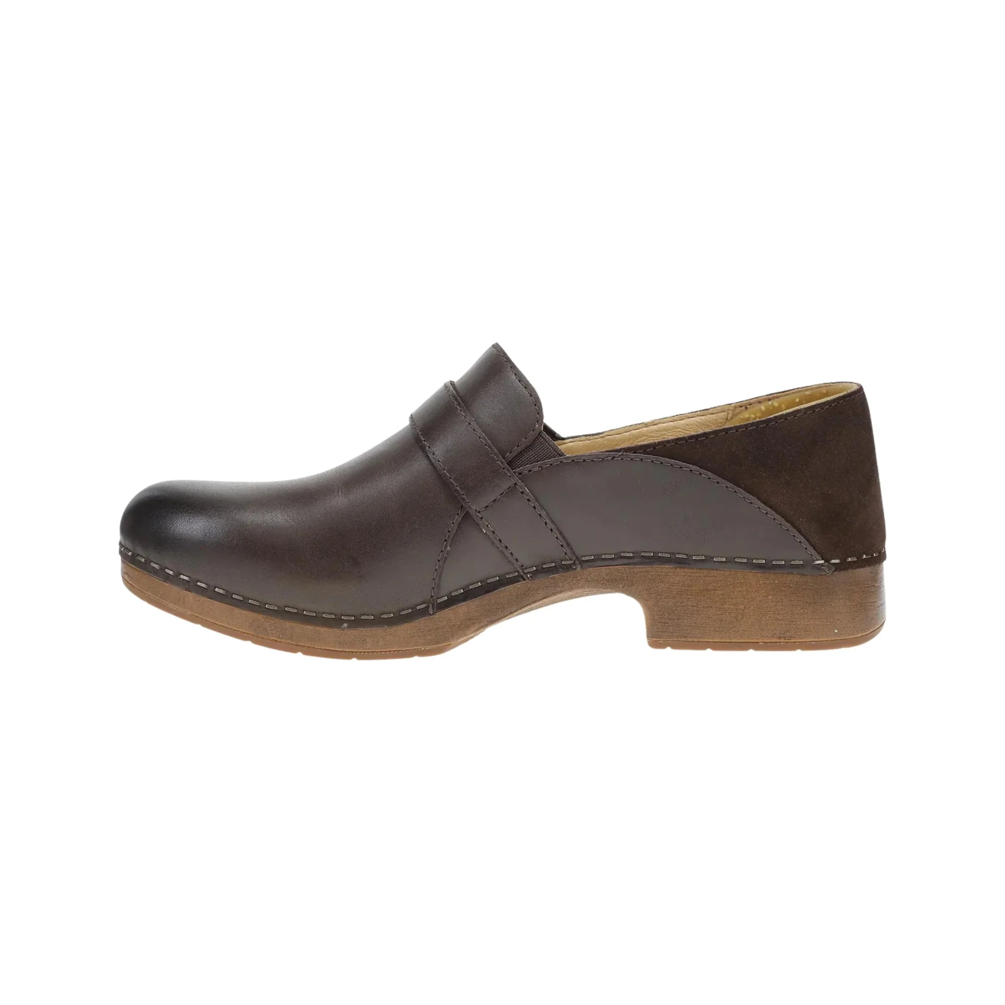 Dansko Women's Margaret - Chocolate Burnished Calf Clog - Image 2