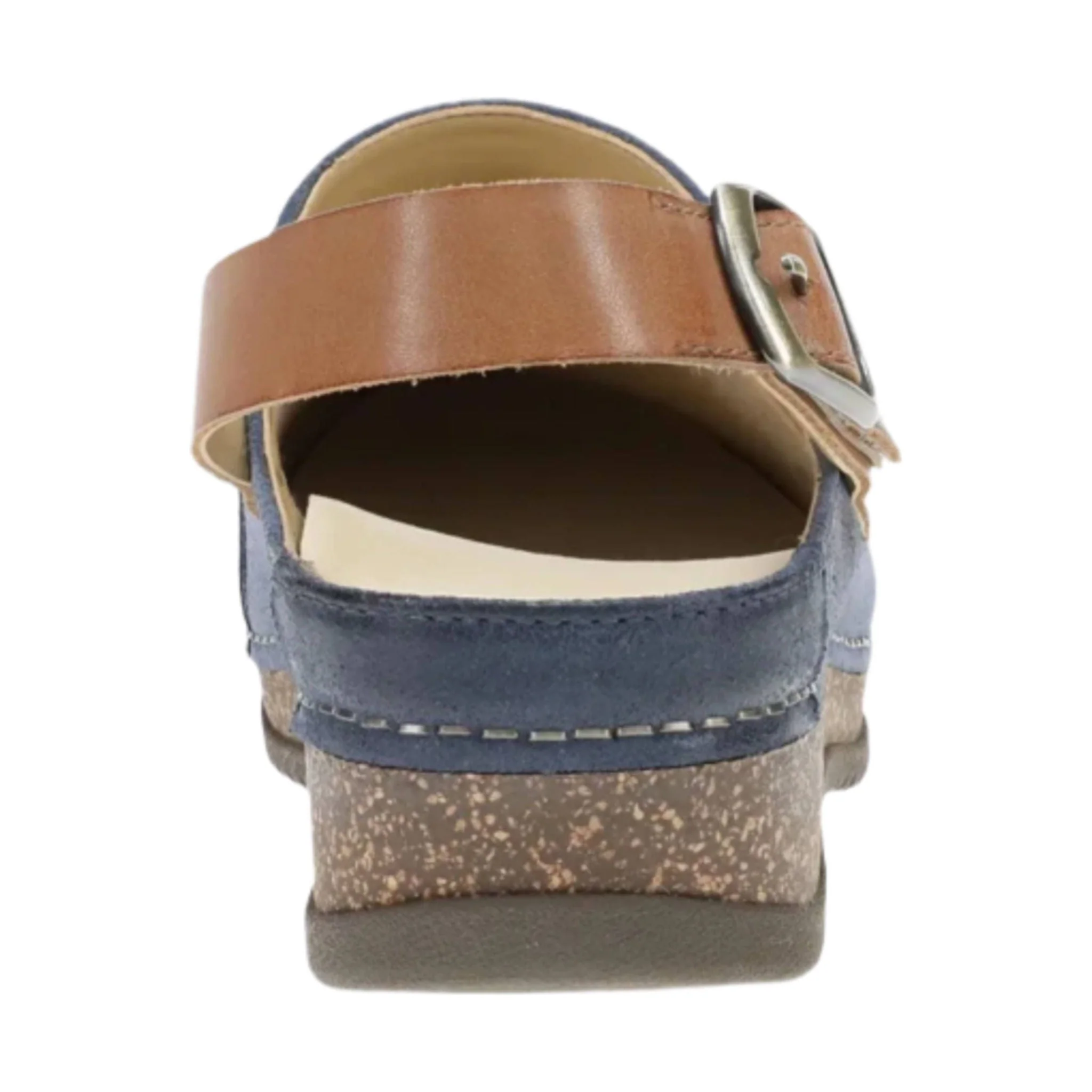 Dansko Women's Merrin Shoes - Blue Burnished Suede Mule - Image 3