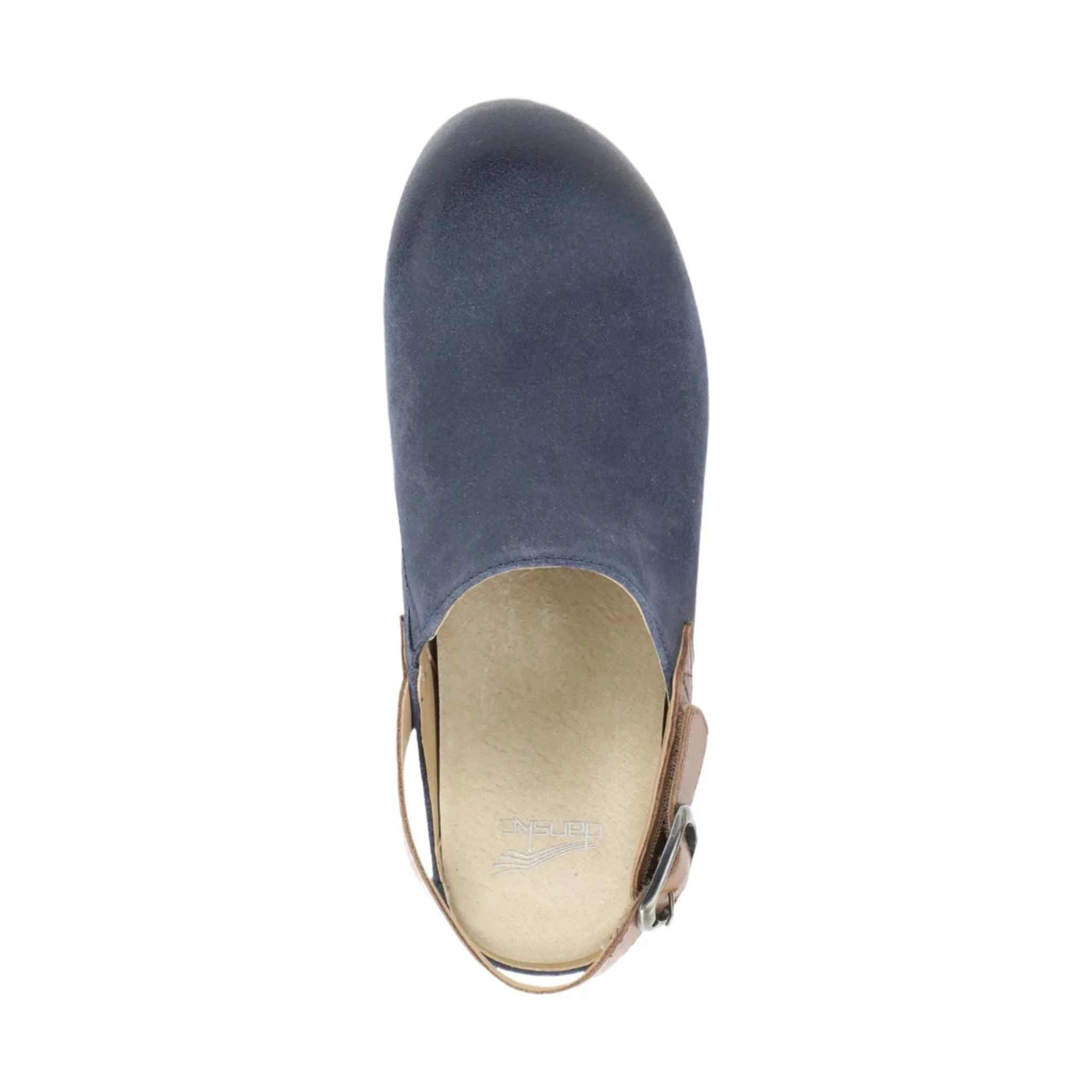 Dansko Women's Merrin Shoes - Blue Burnished Suede Mule - Image 4