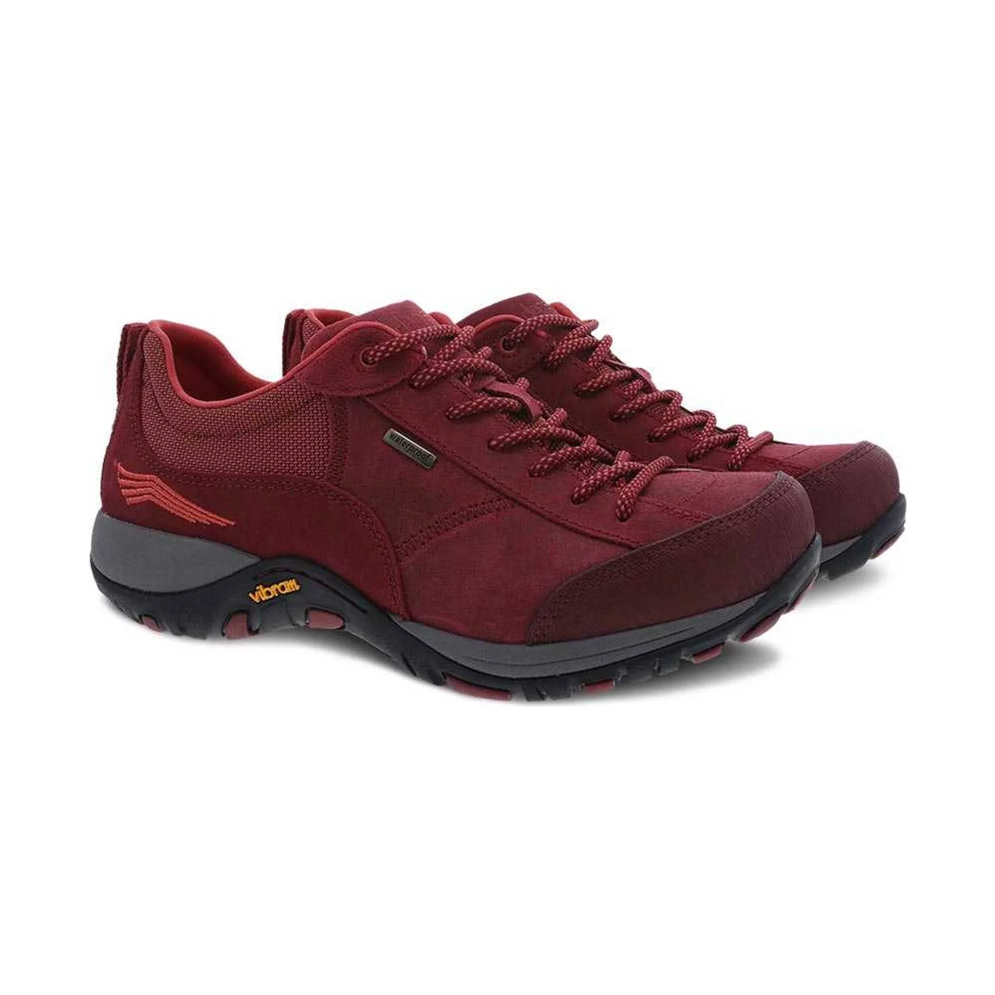 Dansko Women's Paisley Waterproof Sneaker - Red Burnished Suede - Image 3