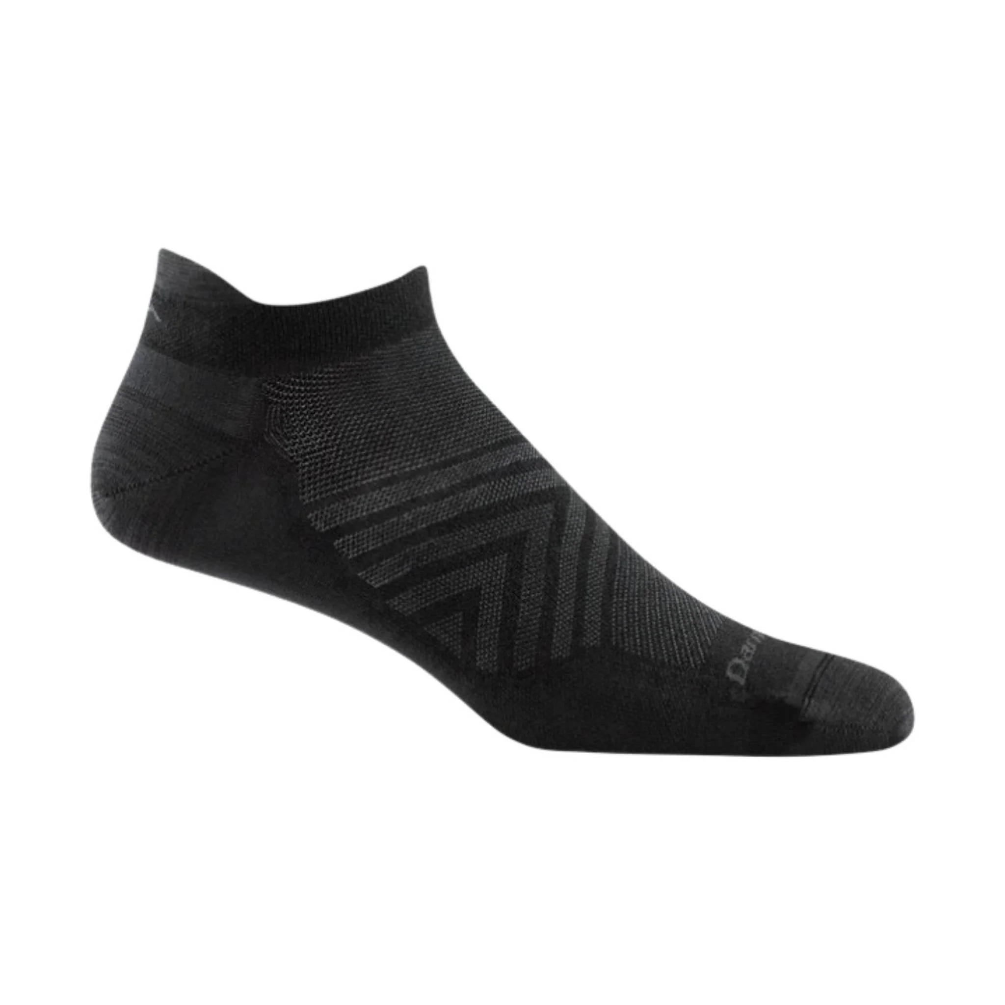 Darn Tough Vermont Men's Run No Show Tab No Cushion Ultra Lightweight Running Sock - Black