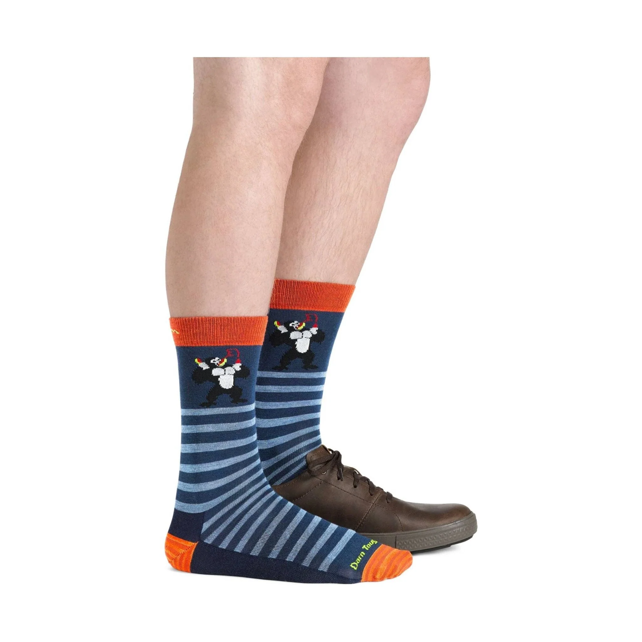 Darn Tough Vermont Men's Animal Haus Lightweight Lifestyle Sock - Deep Water - Image 2