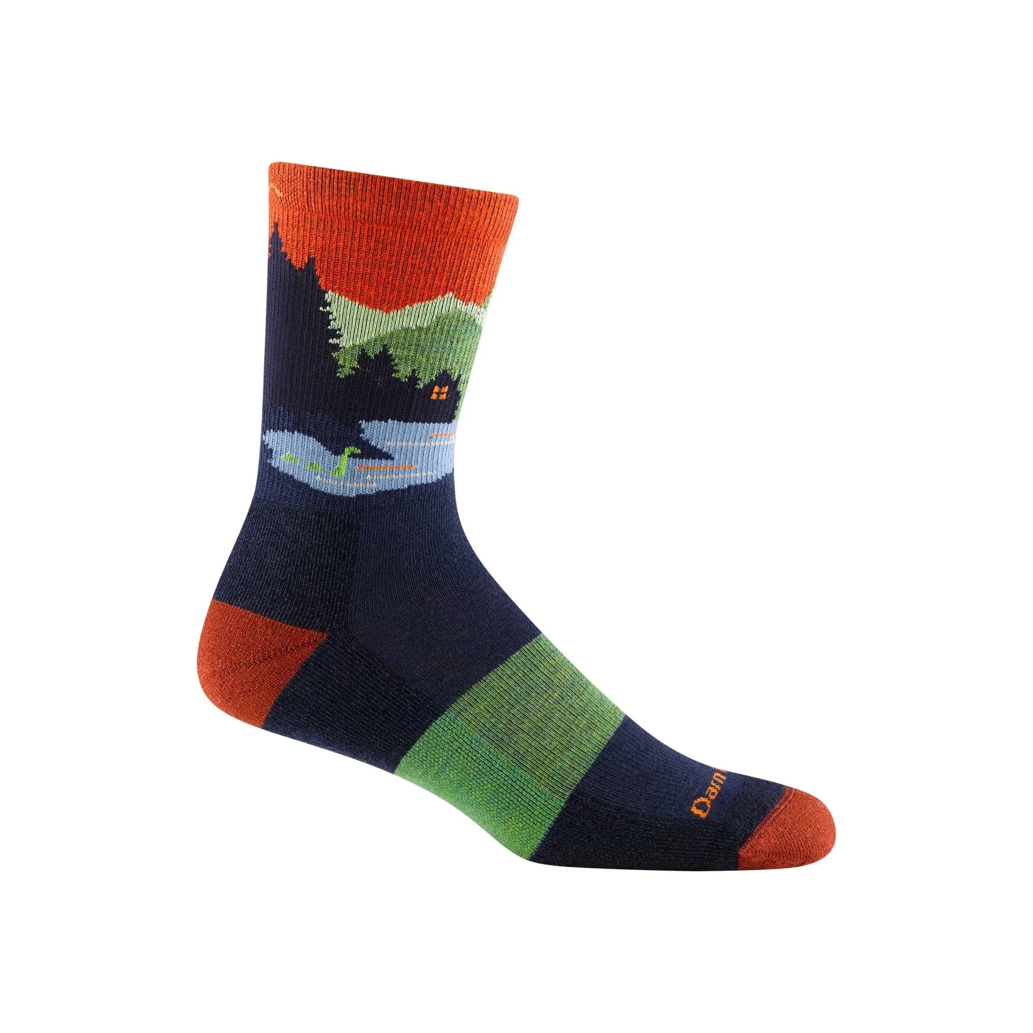 Darn Tough Vermont Men's Close Encounters Micro Crew Midweight Hiking Sock - Eclipse - Image 2