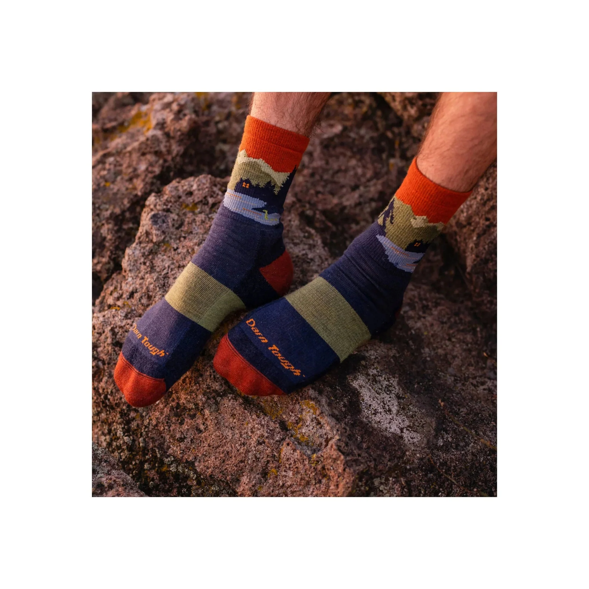 Darn Tough Vermont Men's Close Encounters Micro Crew Midweight Hiking Sock - Eclipse - Image 4