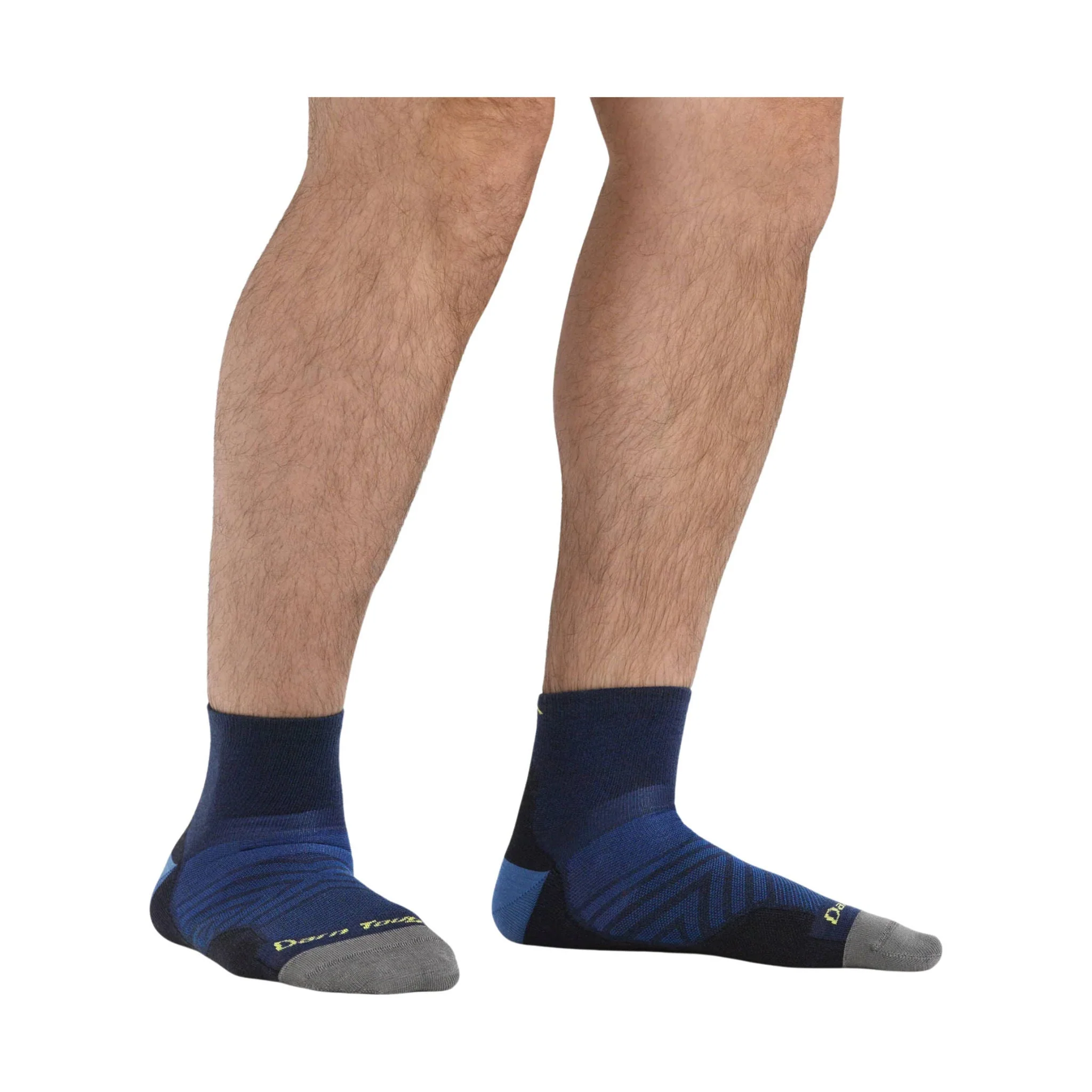 Darn Tough Vermont Men's Run Quarter No Cushion Ultra Lightweight Running Sock - Eclipse - Image 3