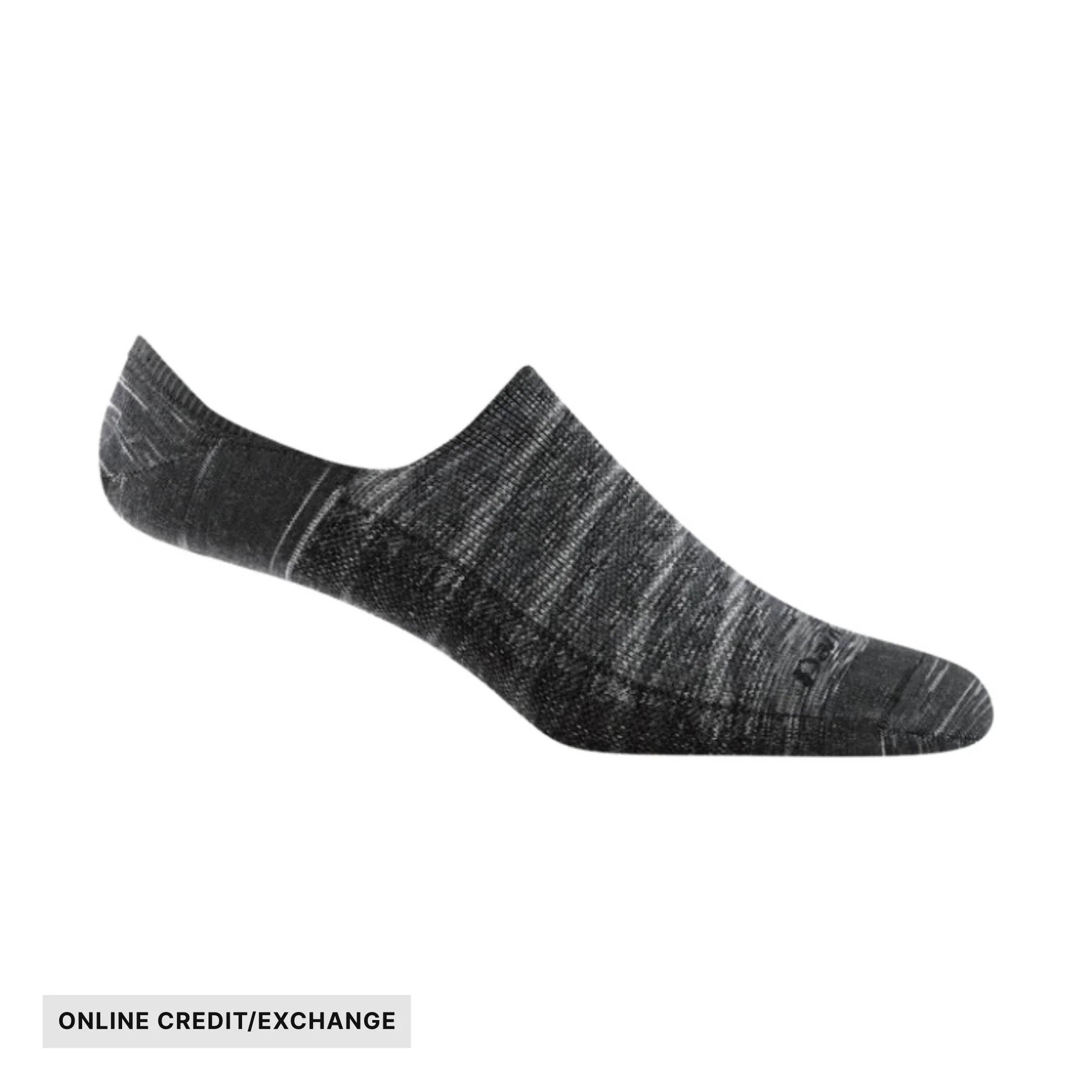 Darn Tough Vermont Men's Solid No Show Lightweight Lifestyle Sock - Space Gray