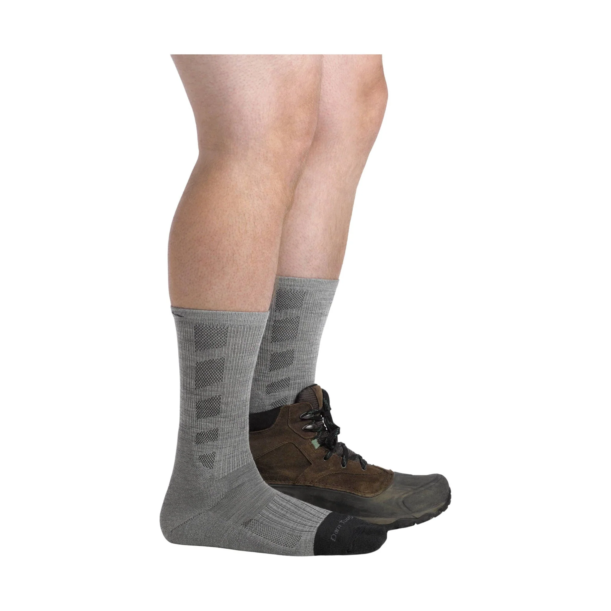 Darn Tough Vermont Men's Stanley K Boot Lightweight Work Sock - Ash - Image 2