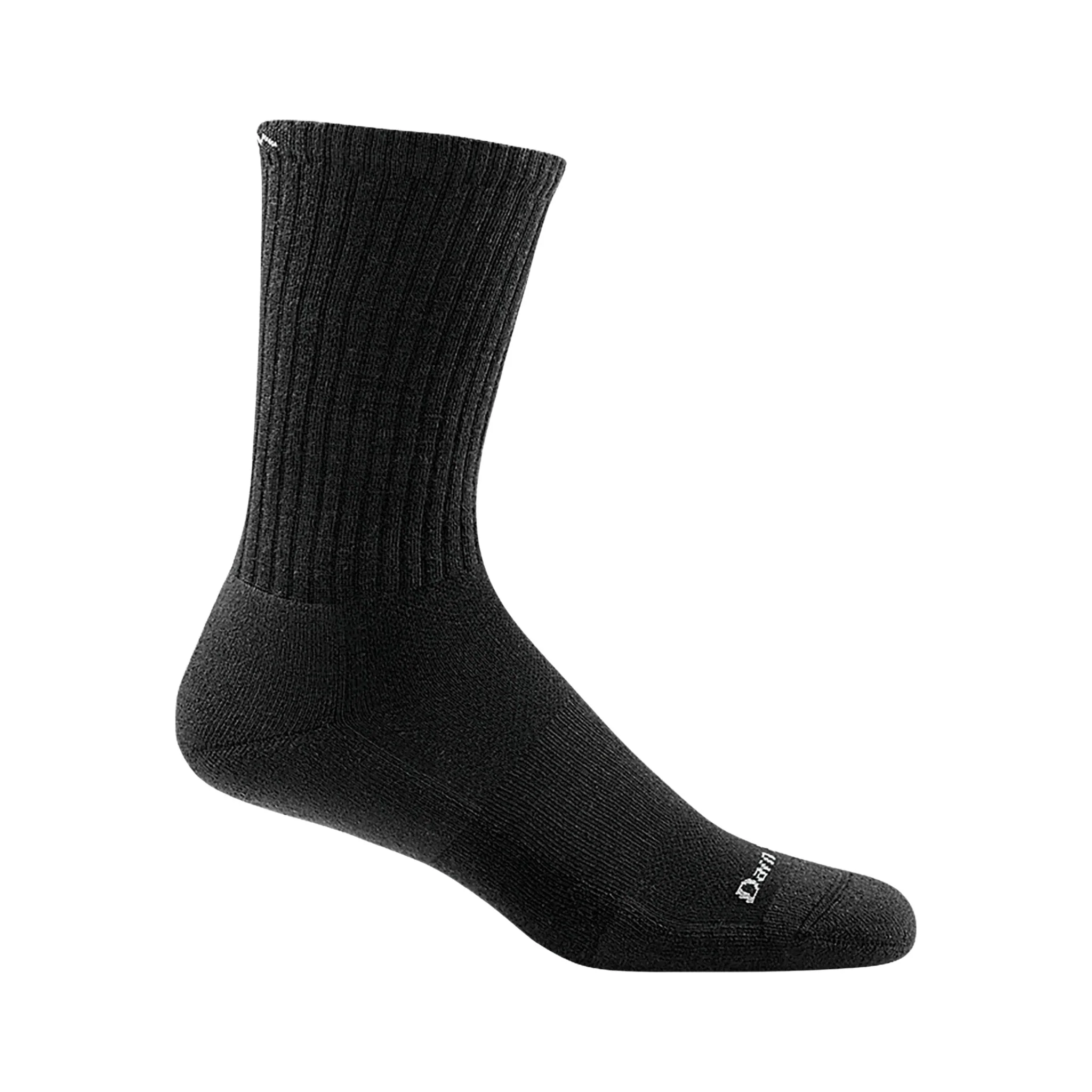 Darn Tough Vermont Men's The Standard Crew No Cushion Lightweight Lifestyle Sock - Black